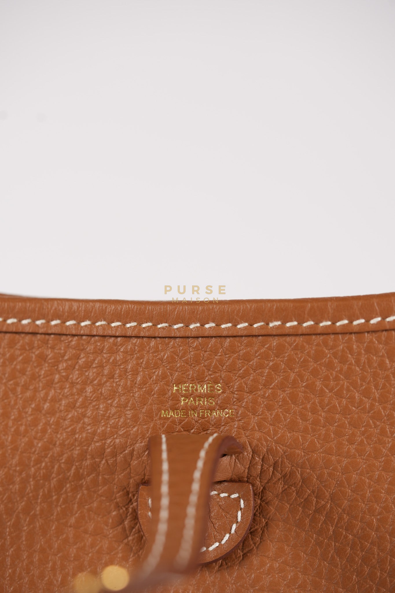 Evelyne 16 TPM Gold Clemence Leather & Gold Hardware Stamp W(2024) | Purse Maison Luxury Bags Shop