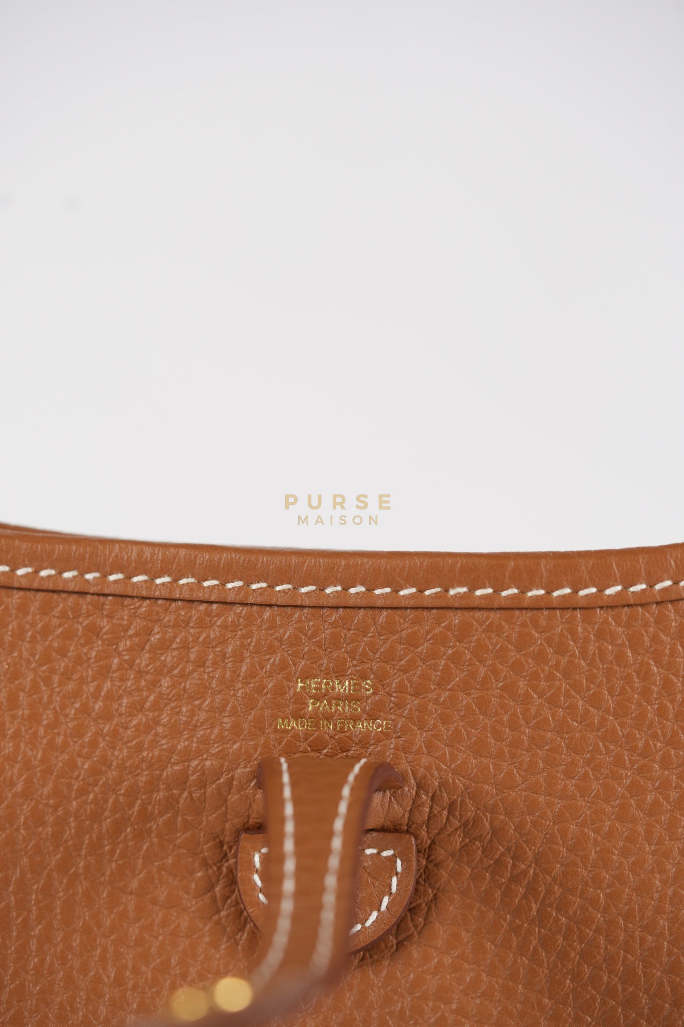 Evelyne 16 TPM Gold Clemence Leather & Gold Hardware Stamp W(2024) | Purse Maison Luxury Bags Shop