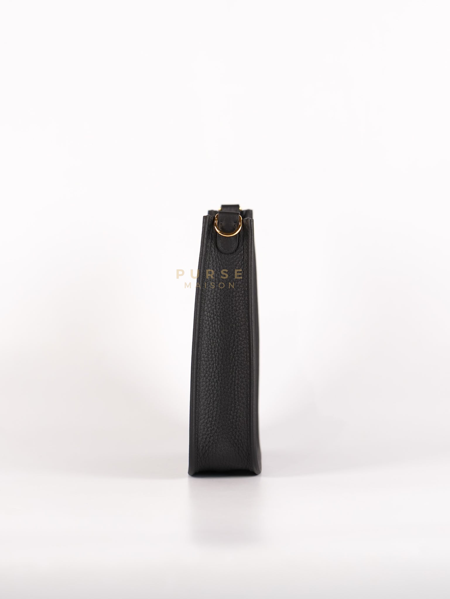 Evelyne 16 TPM in Black Clemence Leather and Gold Hardware Stamp K (2025) | Purse Maison Luxury Bags Shop