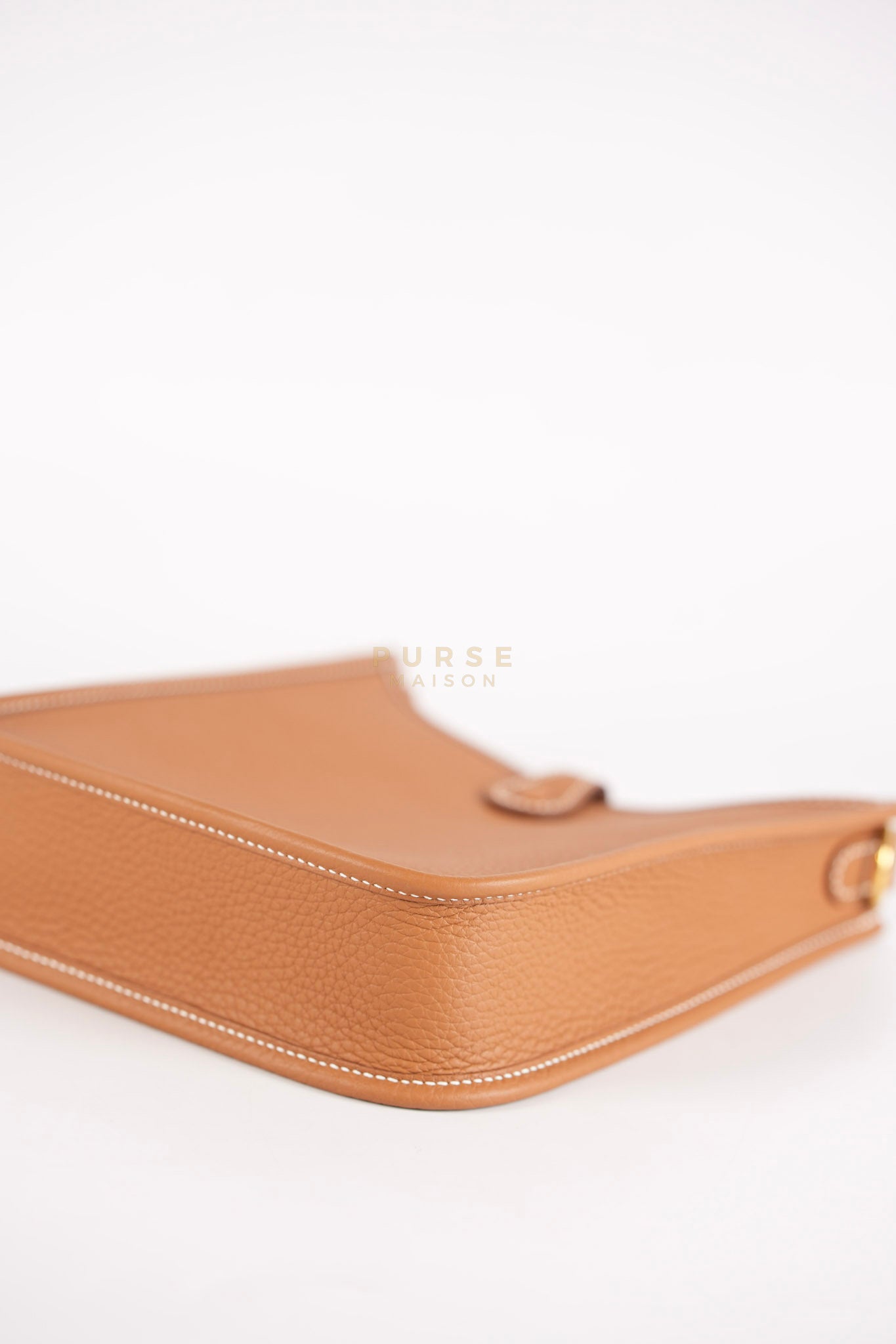 Evelyne 16 TPM in Gold Clemence Leather and Gold Hardware Stamp K (2025) | Purse Maison Luxury Bags Shop