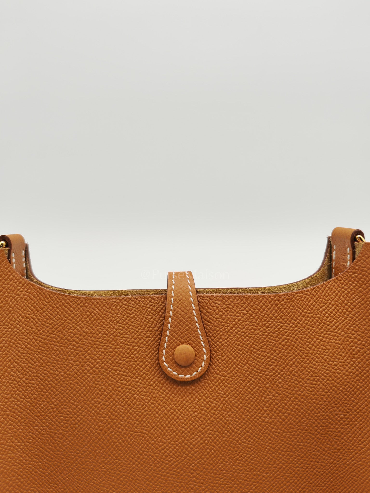 Evelyne 16 TPM Sellier in Gold Epsom Leather and Gold Hardware Stamp K (2025) | Purse Maison Luxury Bags Shop