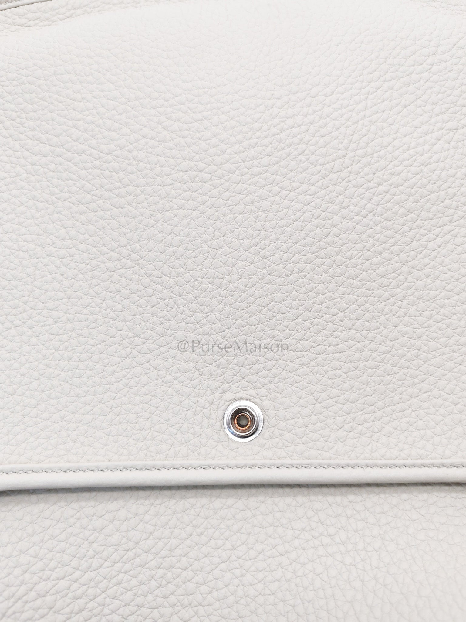 Evelyne PM in Beton Clemence Leather and Palladium Hardware Stamp W (2024) | Purse Maison Luxury Bags Shop