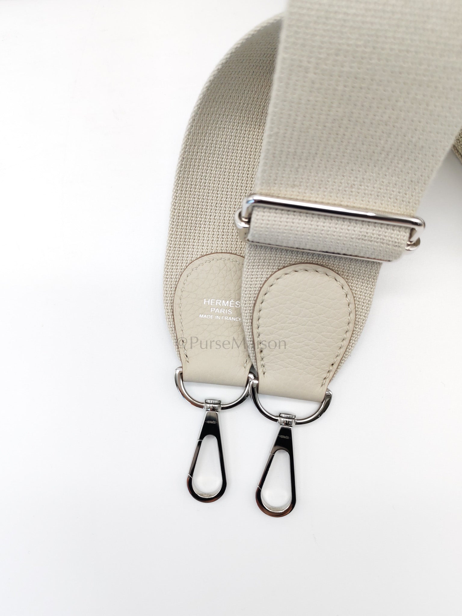 Evelyne PM in Beton Clemence Leather and Palladium Hardware Stamp W (2024) | Purse Maison Luxury Bags Shop