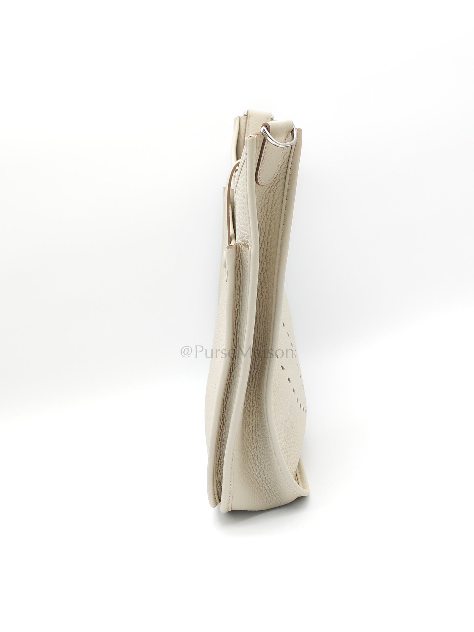 Evelyne PM in Beton Clemence Leather and Palladium Hardware Stamp W (2024) | Purse Maison Luxury Bags Shop