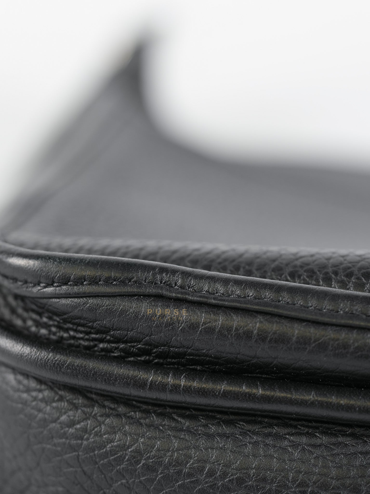 Evelyne PM in Black Clemence Leather and Palladium Hardware Stamp U (2022) | Purse Maison Luxury Bags Shop