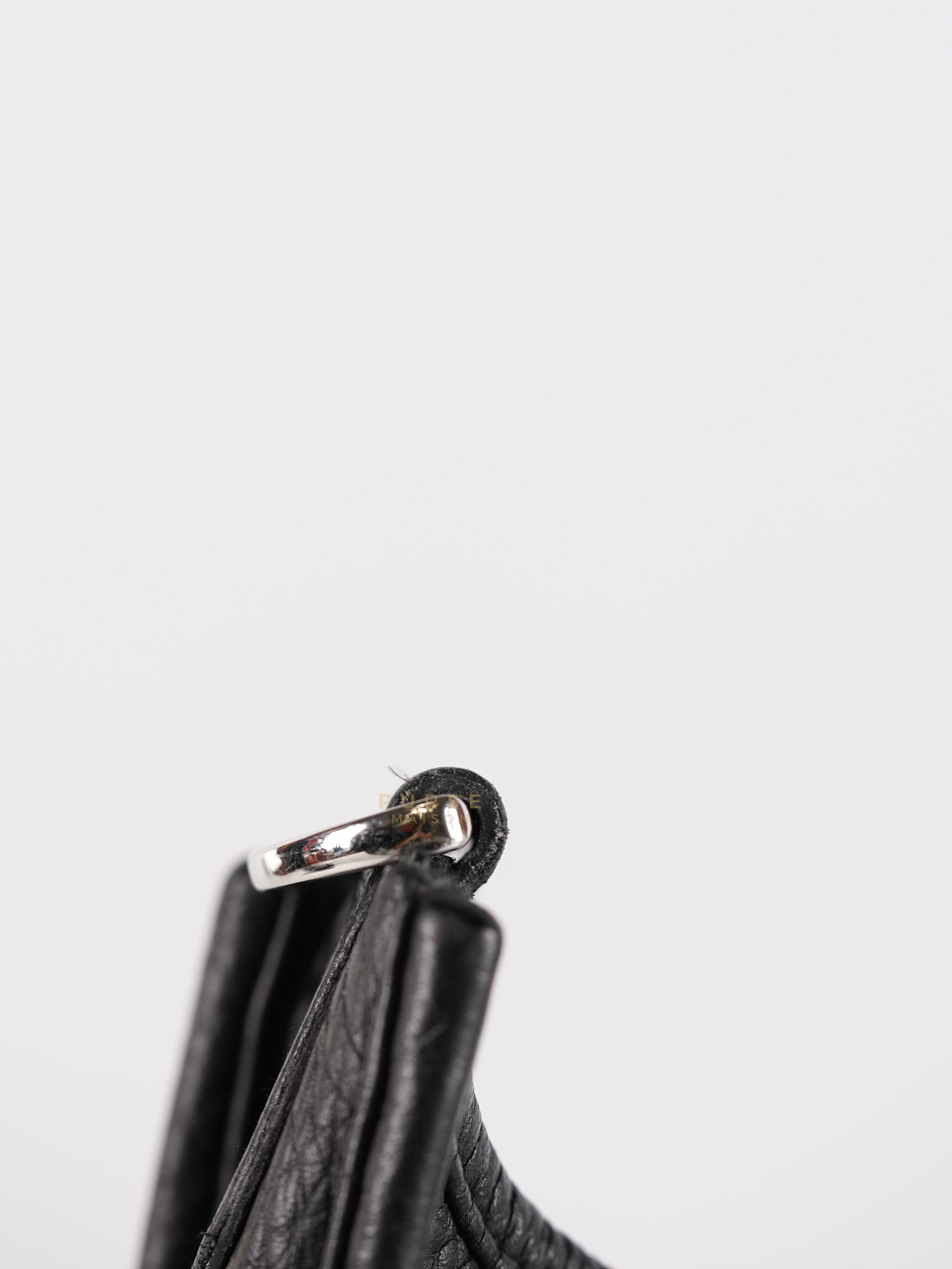 Evelyne PM in Black Clemence Leather and Palladium Hardware Stamp U (2022) | Purse Maison Luxury Bags Shop