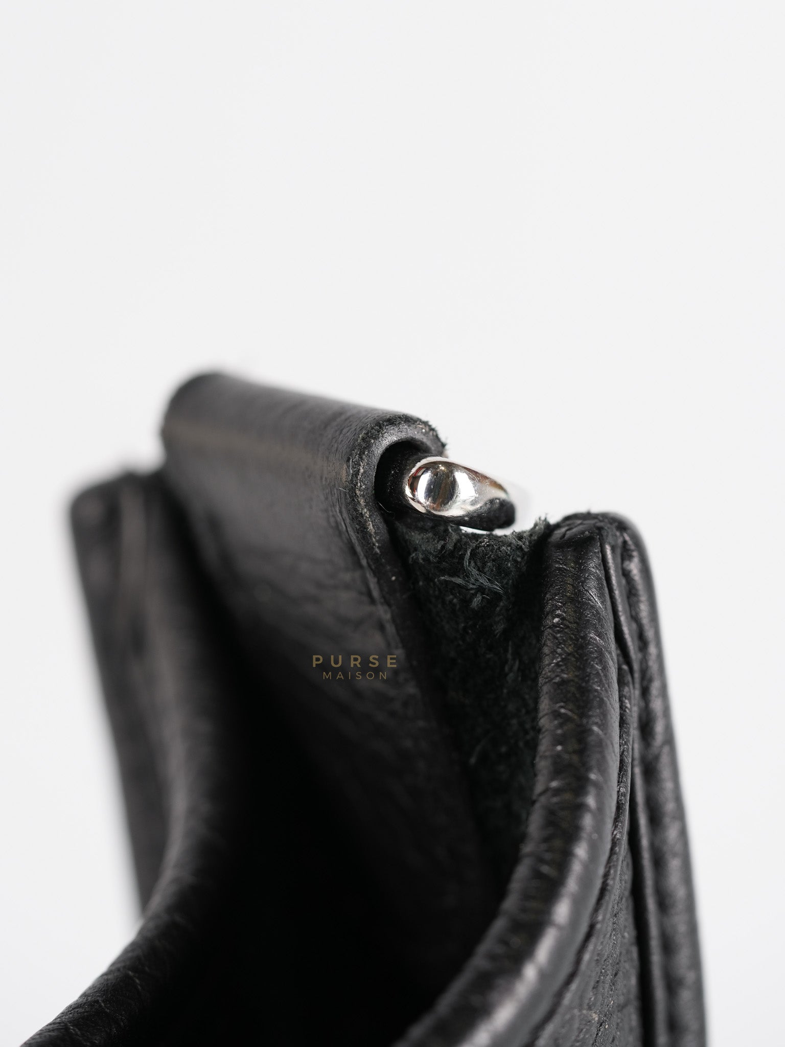 Evelyne PM in Black Clemence Leather and Palladium Hardware Stamp U (2022) | Purse Maison Luxury Bags Shop