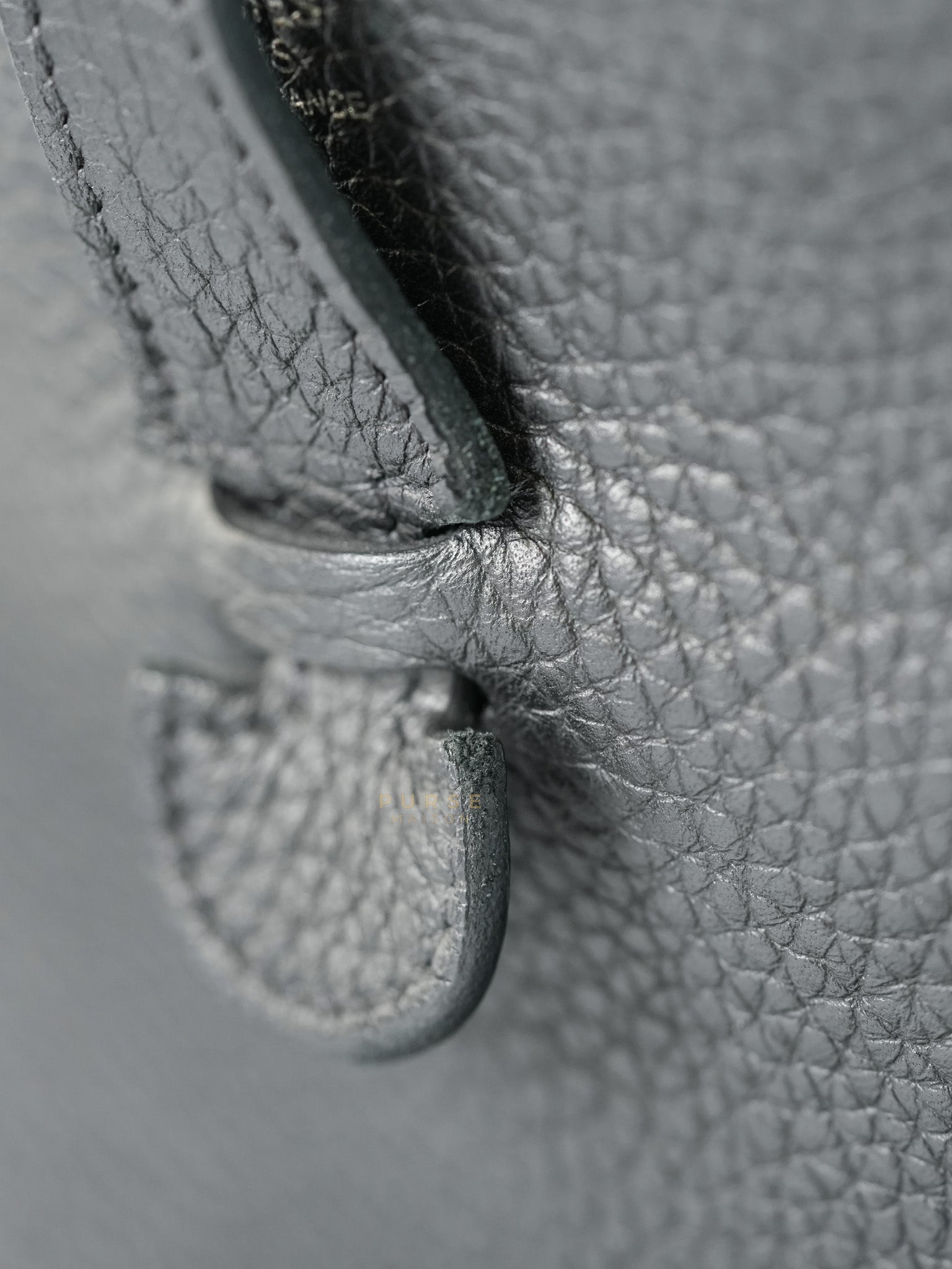 Evelyne PM in Black Clemence Leather and Palladium Hardware Stamp U (2022) | Purse Maison Luxury Bags Shop