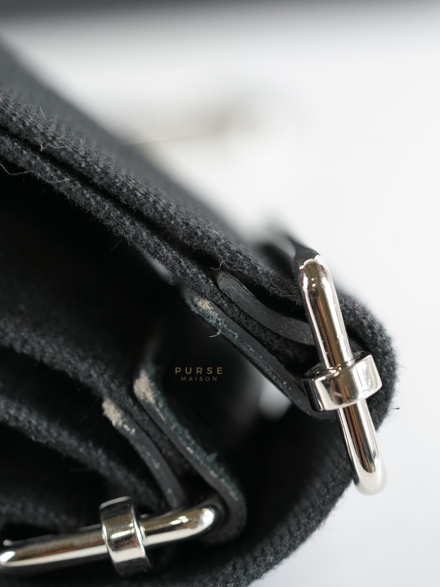 Evelyne PM in Black Clemence Leather and Palladium Hardware Stamp U (2022) | Purse Maison Luxury Bags Shop