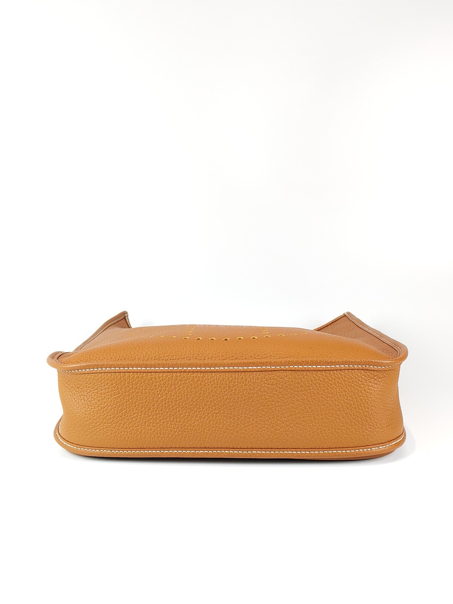 Evelyne PM in Gold Clemence Leather and Gold Hardware Stamp B (2023) | Purse Maison Luxury Bags Shop