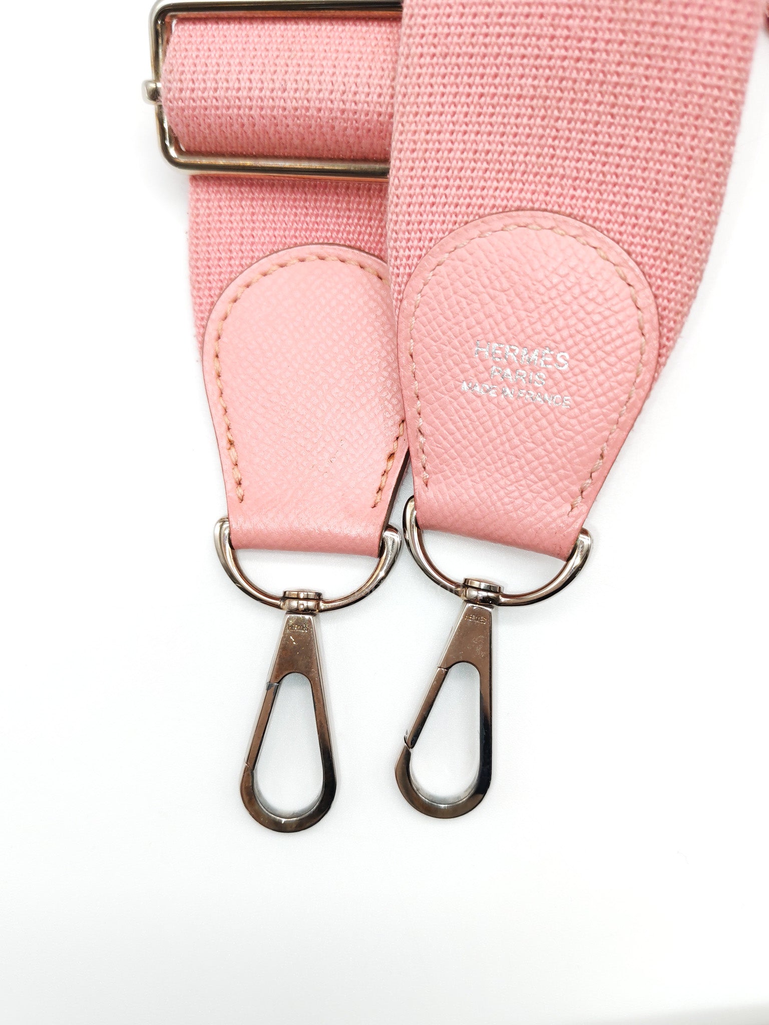 Evelyne PM in Pink Epsom Leather & Palladium Hardware Stamp T(2015) | Purse Maison Luxury Bags Shop