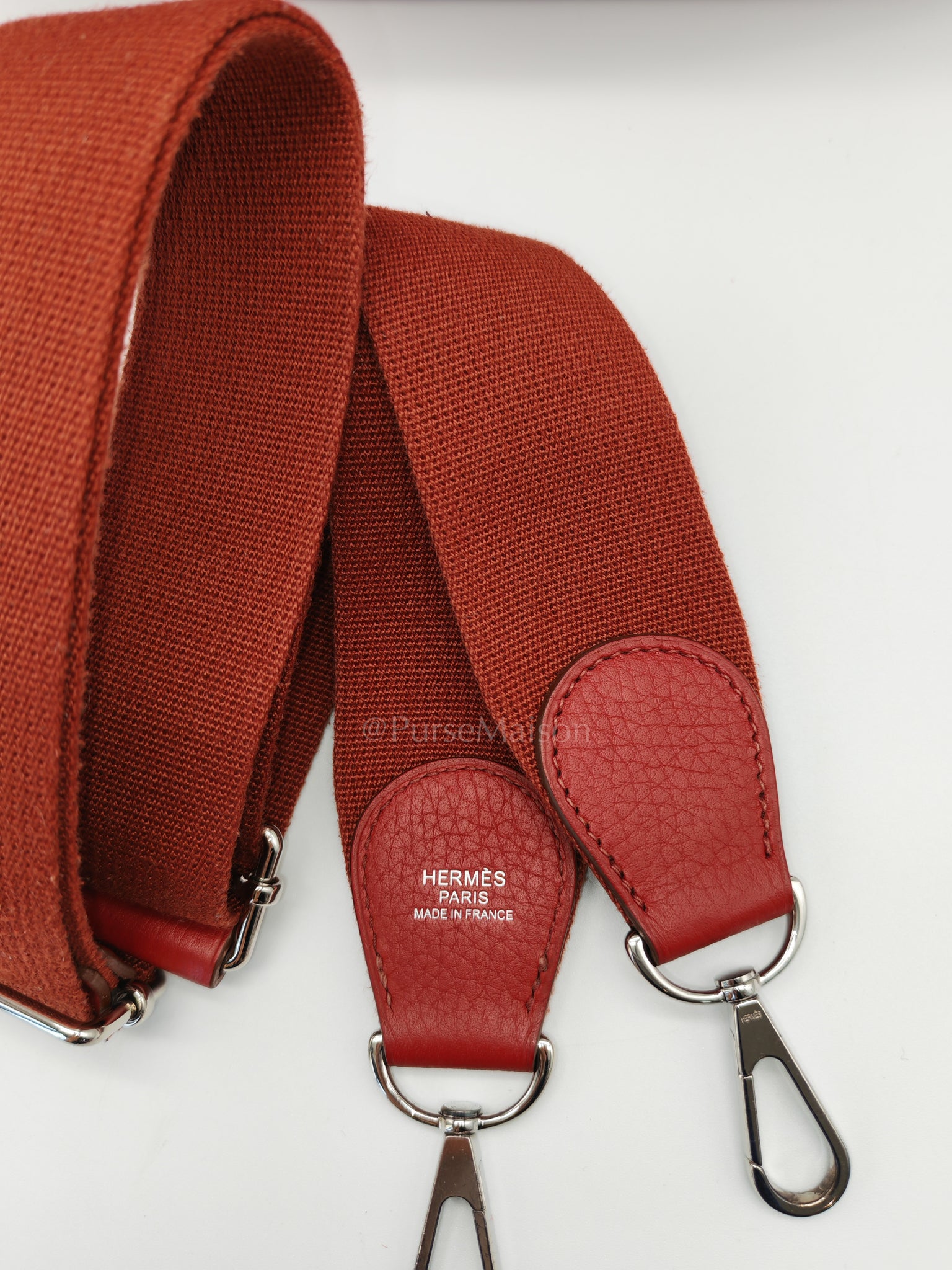 Evelyne PM Red Celemence Leather and Palladium Hardware Stamp R Square (2014) | Purse Maison Luxury Bags Shop
