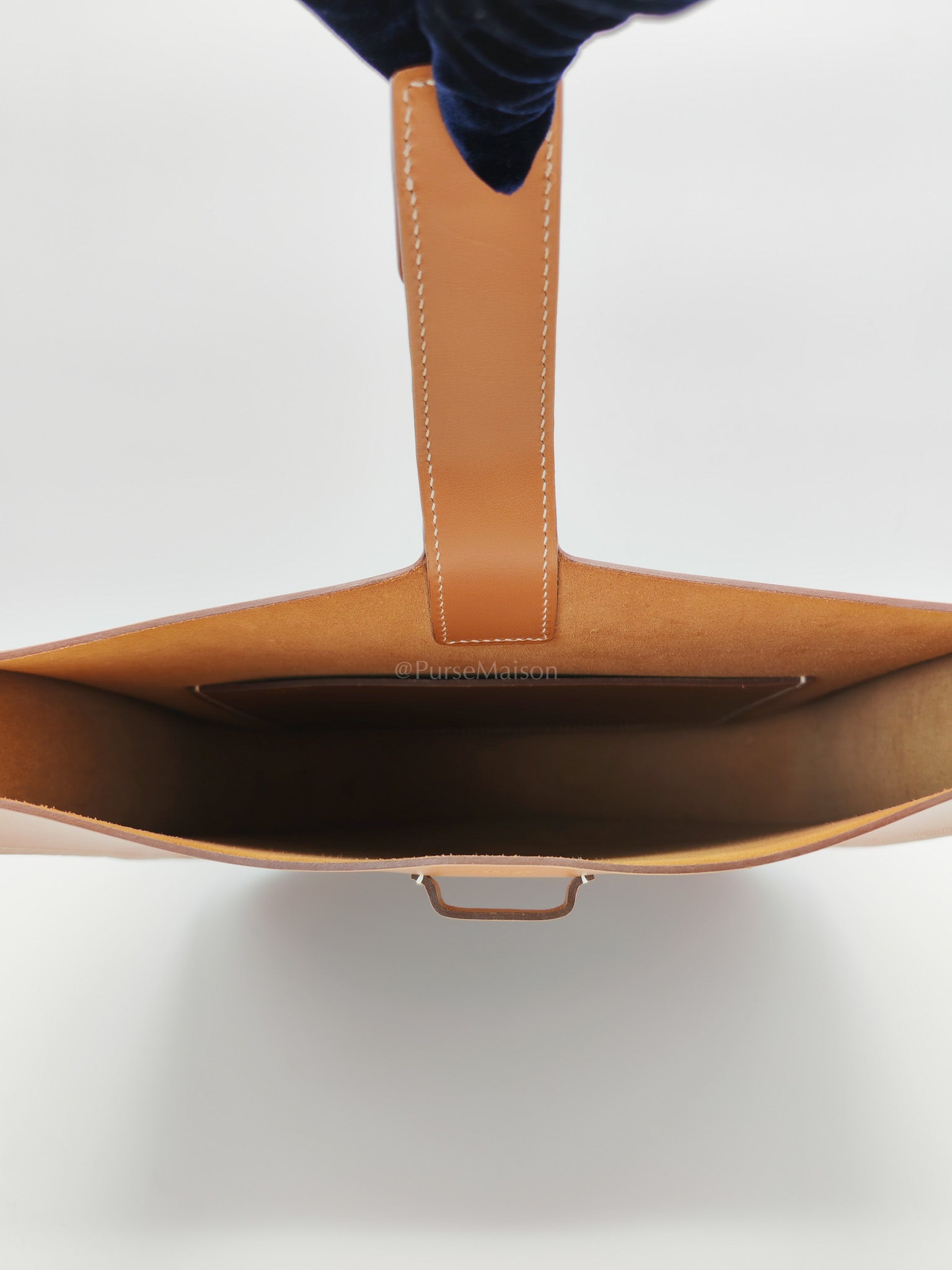 Evelyne PM Sellier in Gold Vache Hunter Leather and Palladium Hardware Stamp A (2017) | Purse Maison Luxury Bags Shop