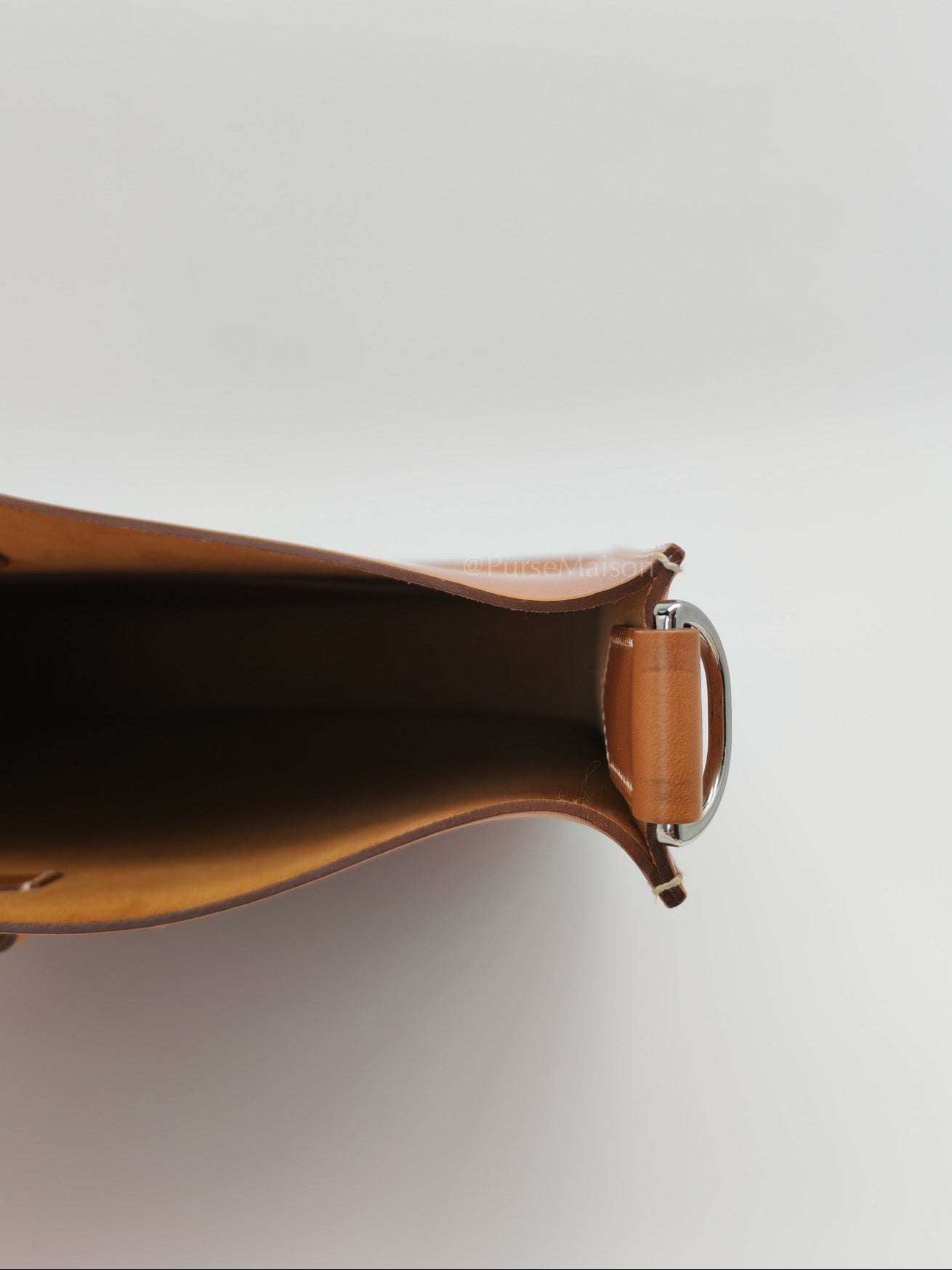 Evelyne PM Sellier in Gold Vache Hunter Leather and Palladium Hardware Stamp A (2017) | Purse Maison Luxury Bags Shop