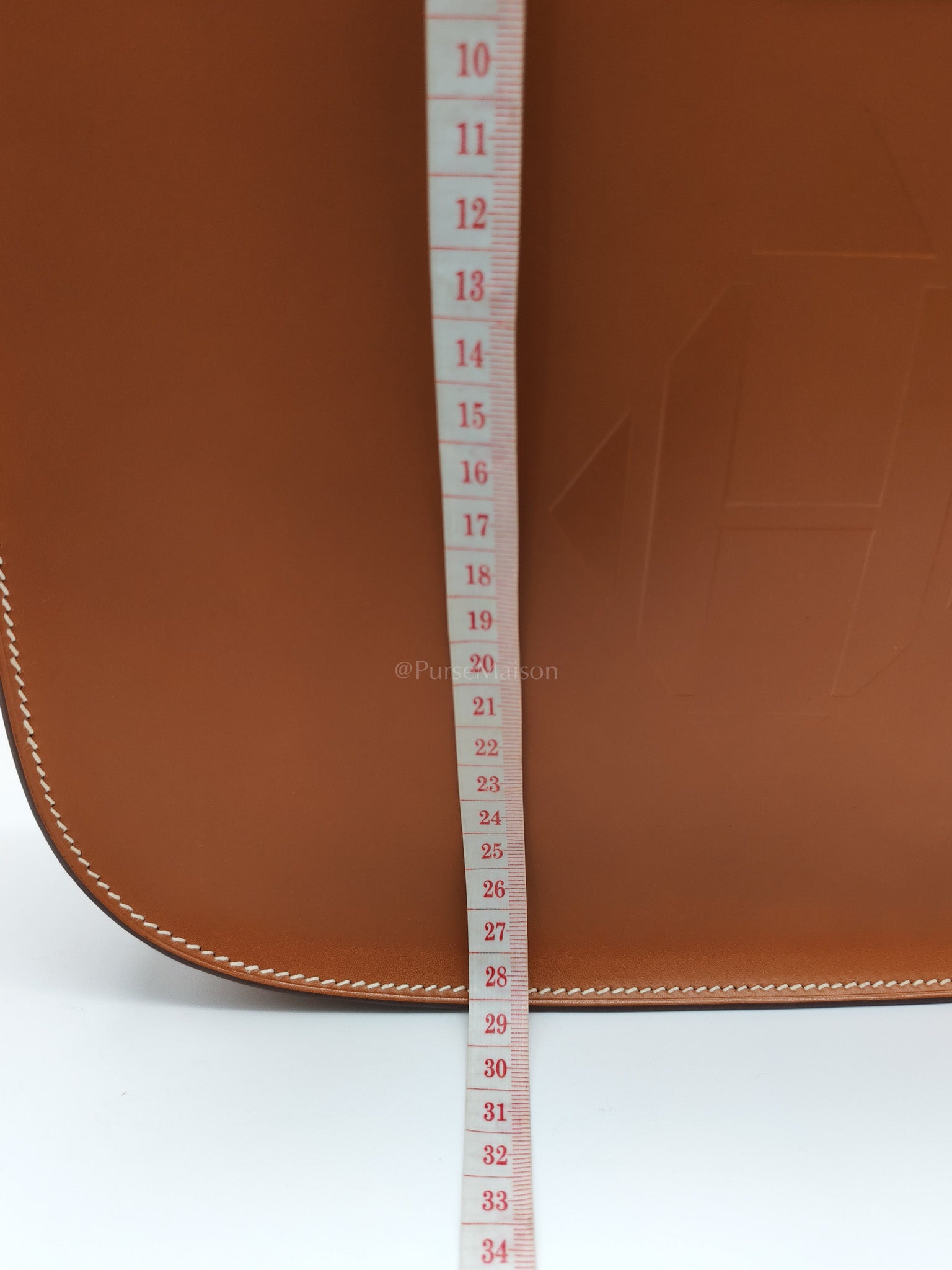 Evelyne PM Sellier in Gold Vache Hunter Leather and Palladium Hardware Stamp A (2017) | Purse Maison Luxury Bags Shop