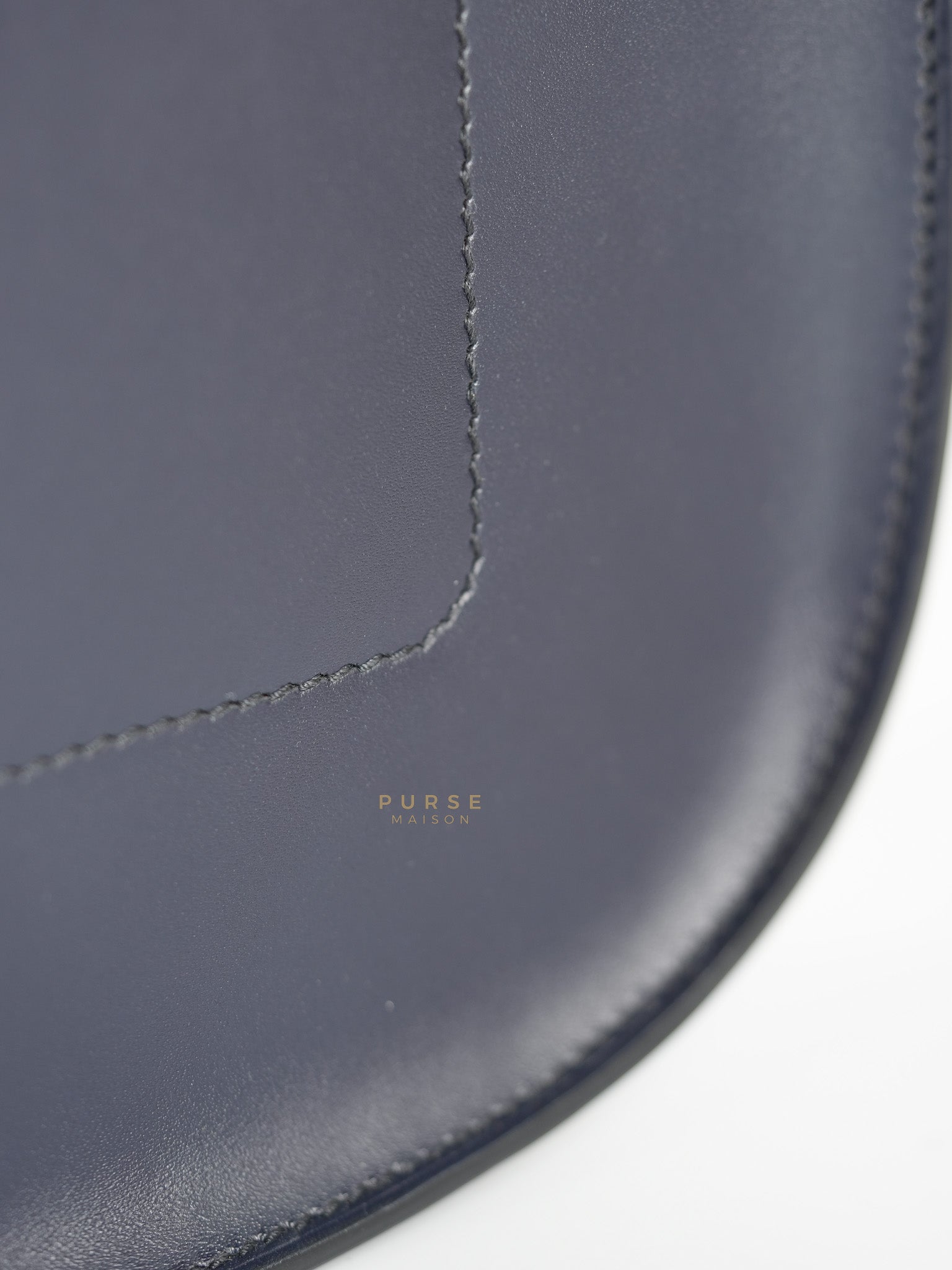 Evelyne Sellier 29 PM in Navy Blue Vache Hunter leather Stamp A(2017) | Purse Maison Luxury Bags Shop
