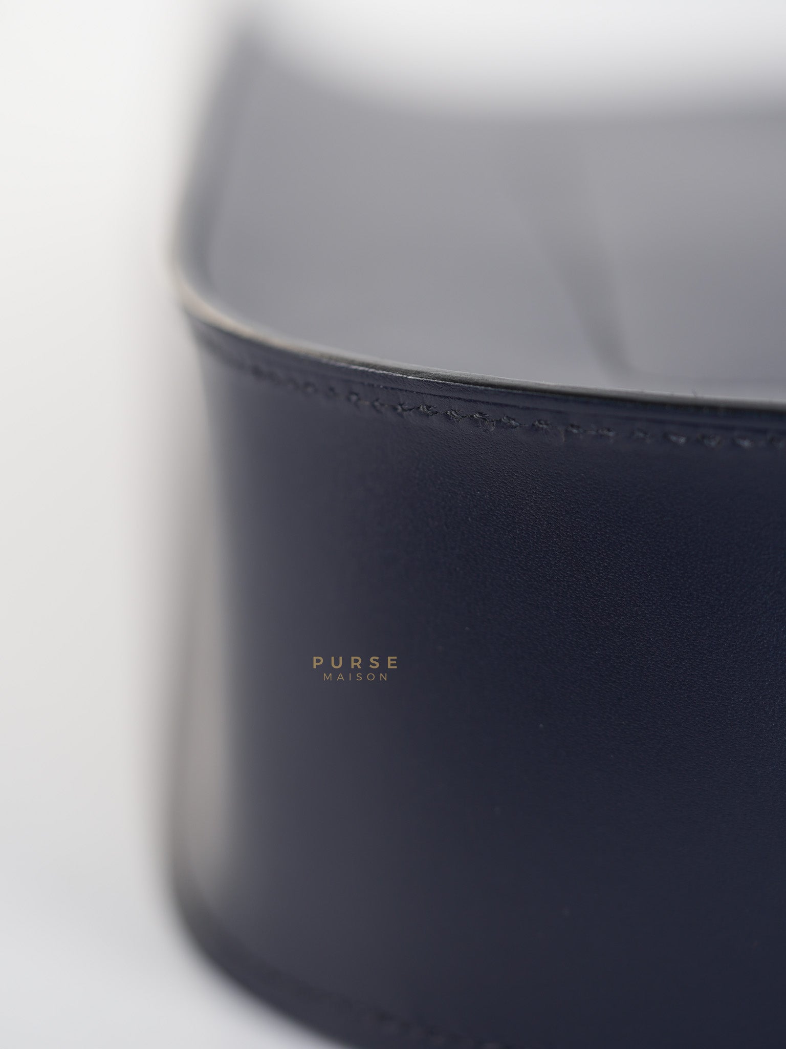 Evelyne Sellier 29 PM in Navy Blue Vache Hunter leather Stamp A(2017) | Purse Maison Luxury Bags Shop