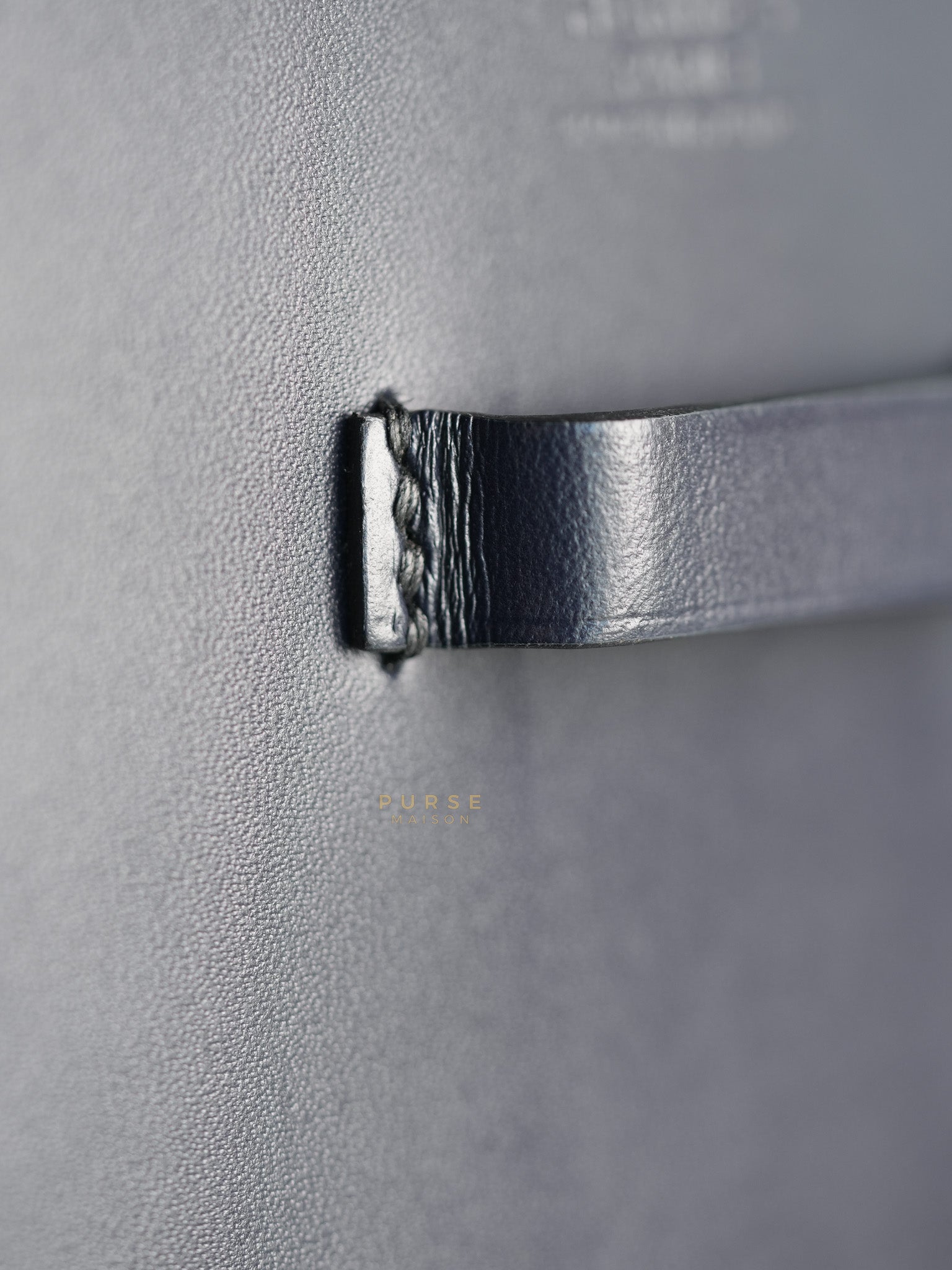 Evelyne Sellier 29 PM in Navy Blue Vache Hunter leather Stamp A(2017) | Purse Maison Luxury Bags Shop
