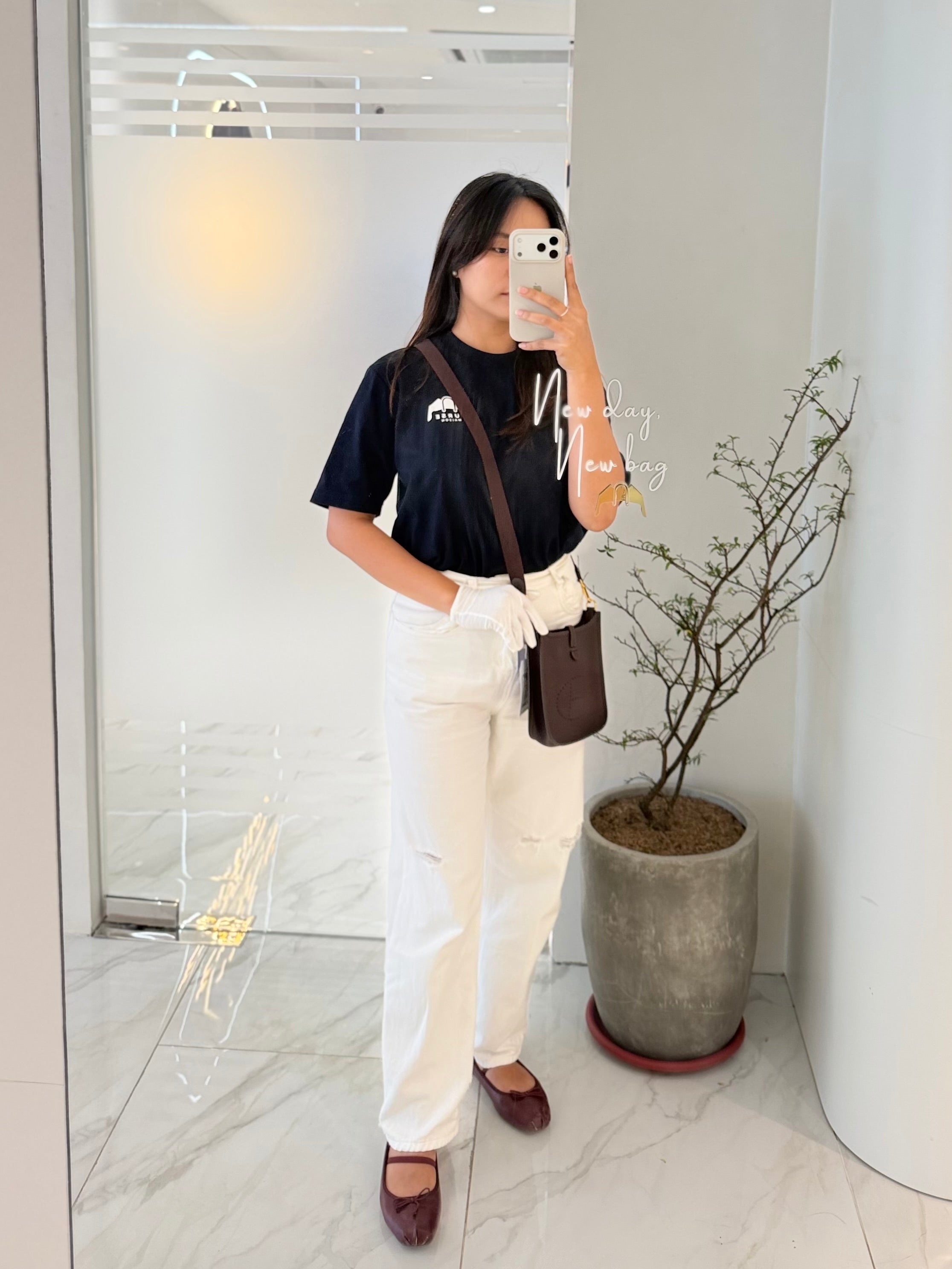 Evelyne TPM Ebene in Clemence Leather and Palladium Hardware Stamp K (2025) | Purse Maison Luxury Bags Shop