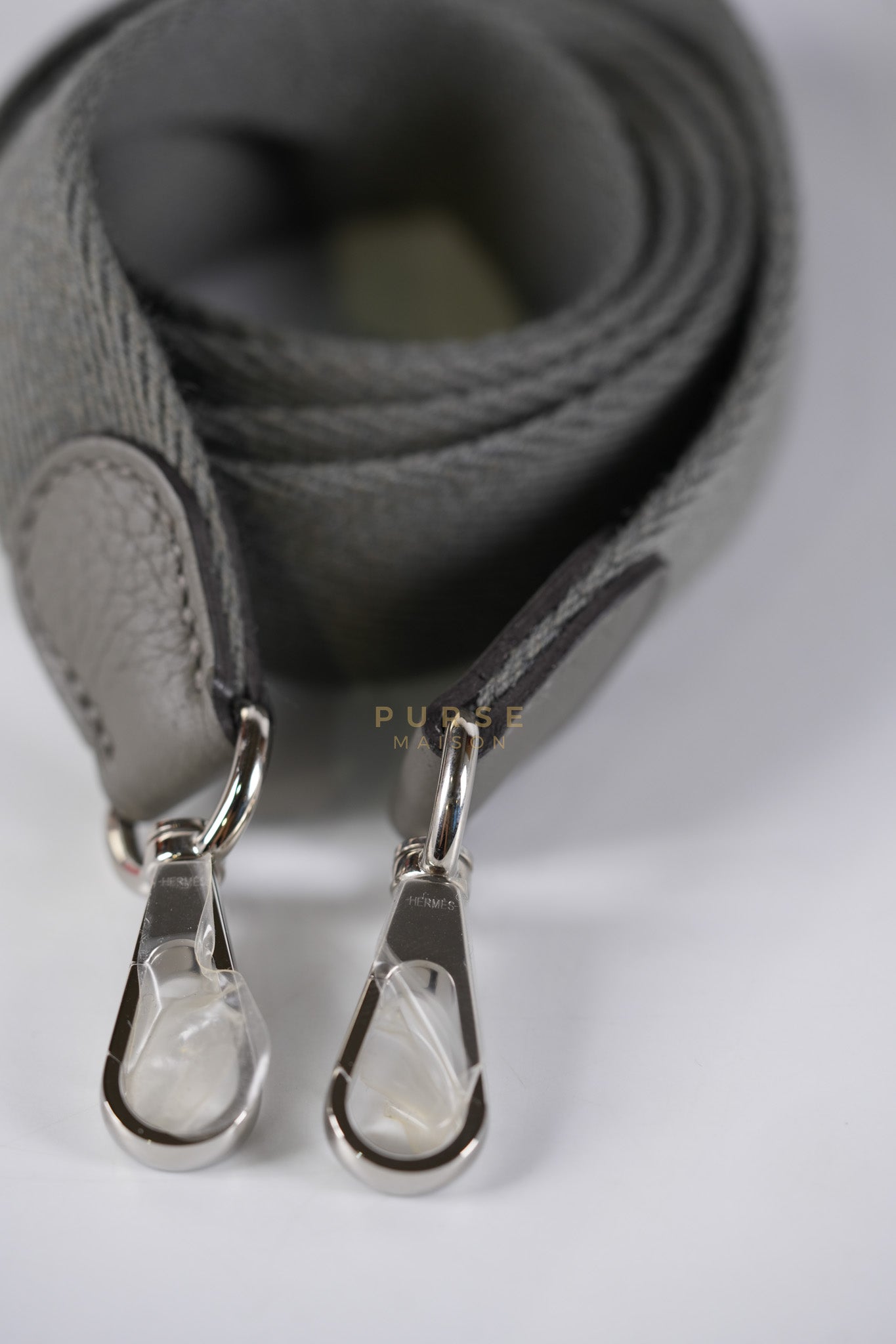 Evelyne TPM Gris Meyer Clemence Leather Palladium Hardware Stamp K(2025) | Purse Maison Luxury Bags Shop