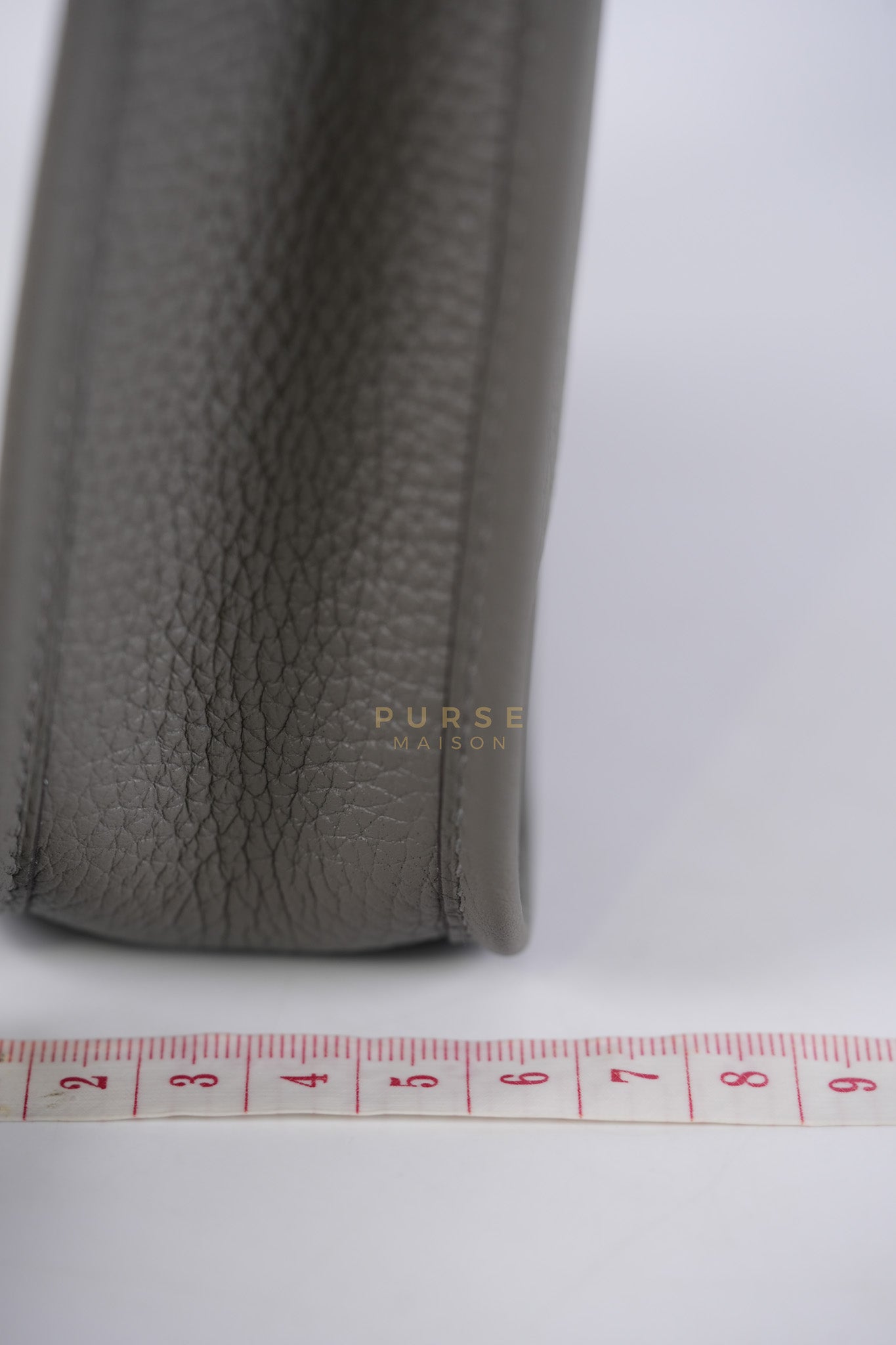 Evelyne TPM Gris Meyer Clemence Leather Palladium Hardware Stamp K(2025) | Purse Maison Luxury Bags Shop