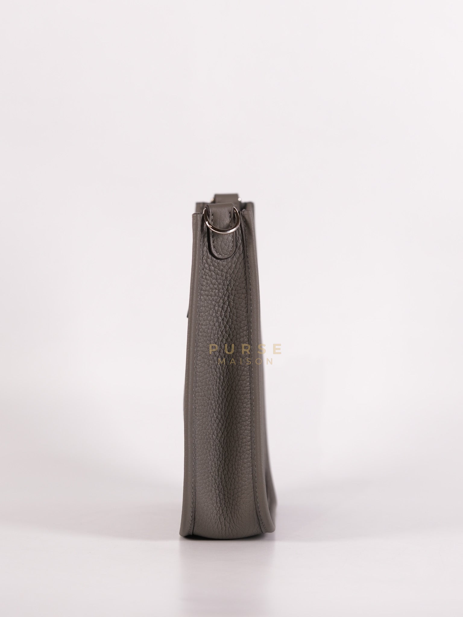 Evelyne TPM Gris Meyer Clemence Leather Palladium Hardware Stamp K(2025) | Purse Maison Luxury Bags Shop