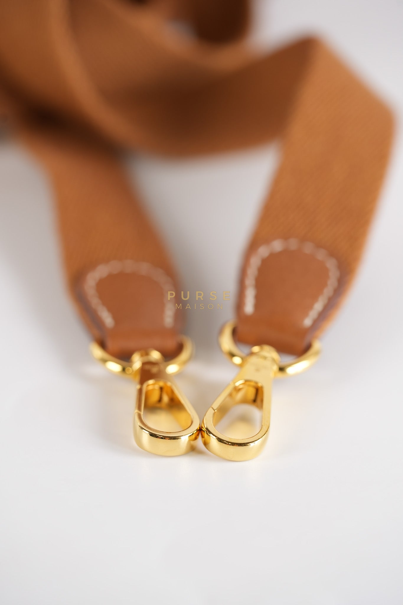 Evelyne TPM in Gold Clemence Leather and Gold Hardware Stamp Stamp B (2023) | Purse Maison Luxury Bags Shop