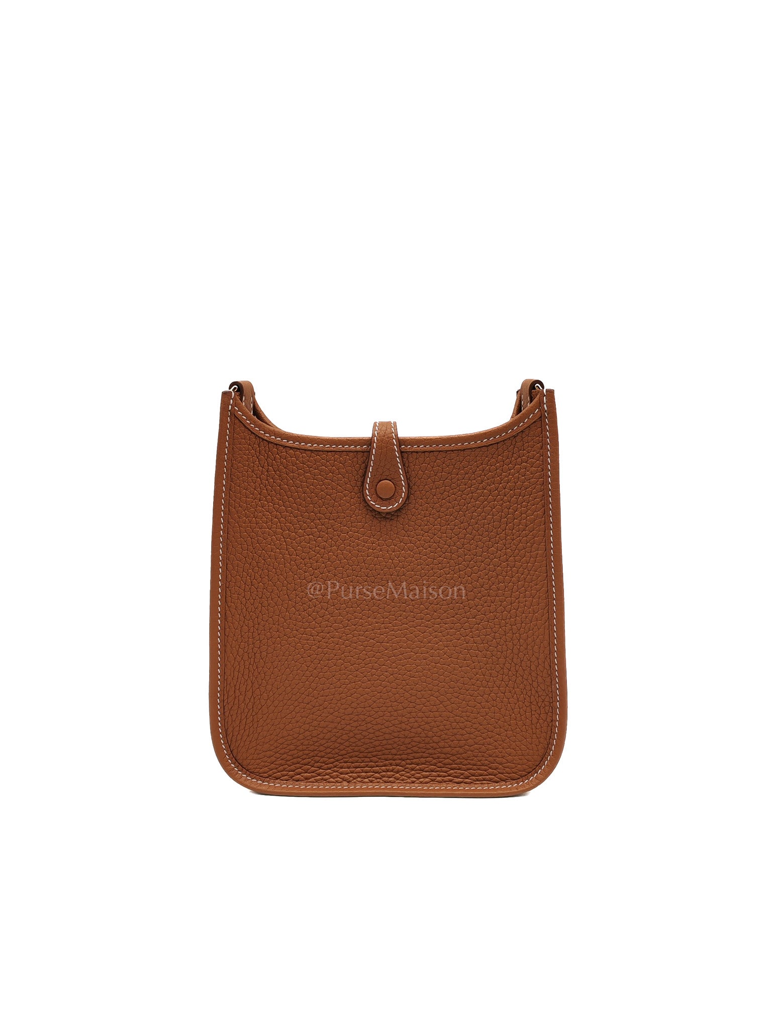 Evelyne TPM In Gold Clemence Leather & Gold Hardware Stamp G (2026) | Purse Maison Luxury Bags Shop
