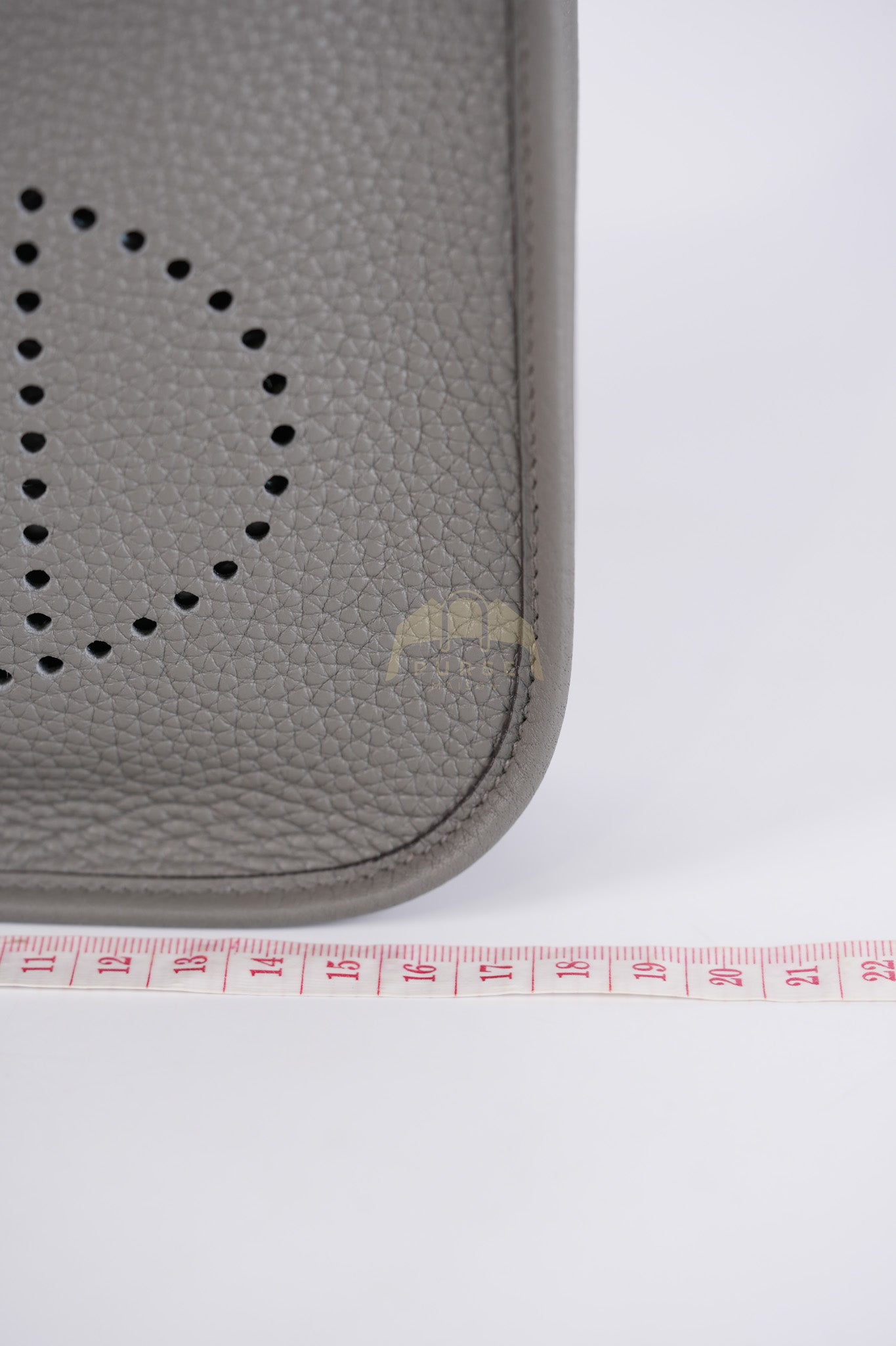 Evelyne TPM in Gris Meyer Clemence Bull Calfskin Gold Hardware Stamp K(2025) | Purse Maison Luxury Bags Shop