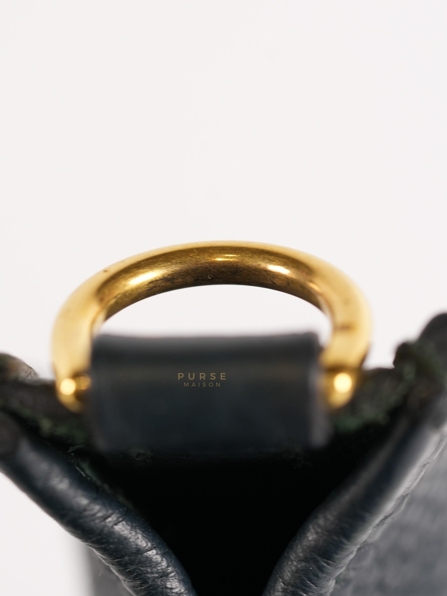 Evelyne TPM in Dark Green Clemence Leather Gold Hardware Stamp Z (2021) | Purse Maison Luxury Bags Shop