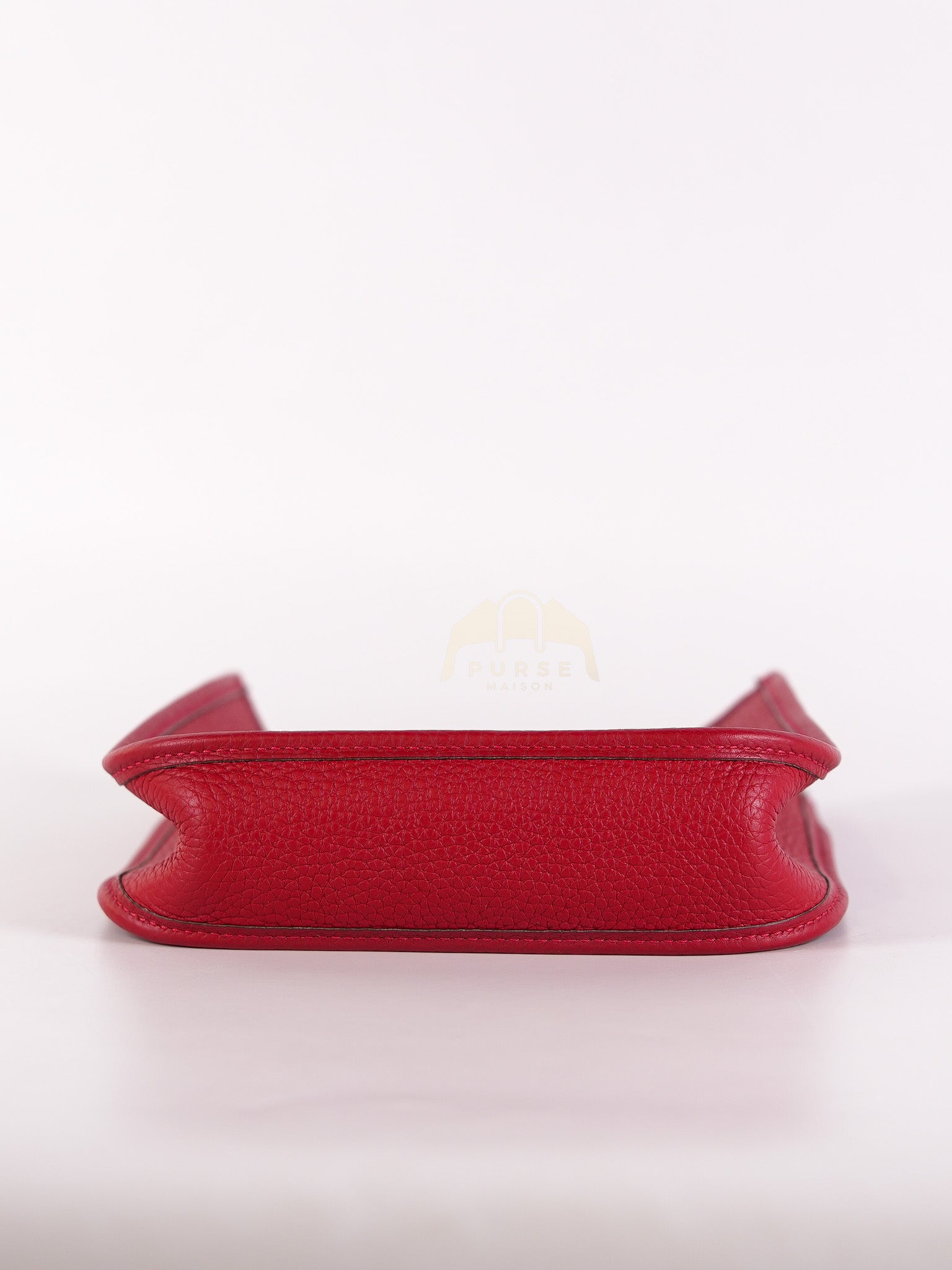 Evelyne TPM Red in Clemence Leather and Gold Hardware Stamp C (2018) | Purse Maison Luxury Bags Shop