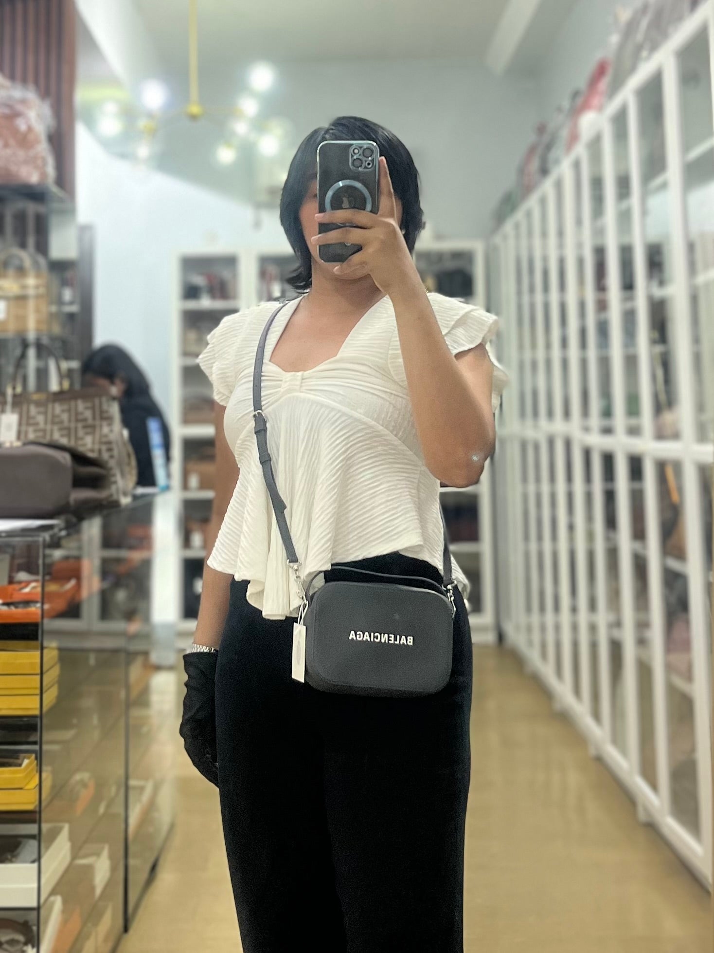 Everyday Camera Bag Extra Small in Gray | Purse Maison Luxury Bags Shop