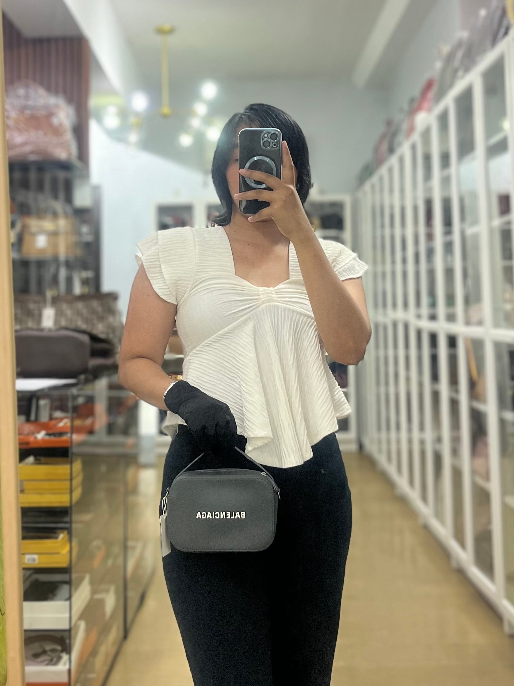 Everyday Camera Bag Extra Small in Gray | Purse Maison Luxury Bags Shop