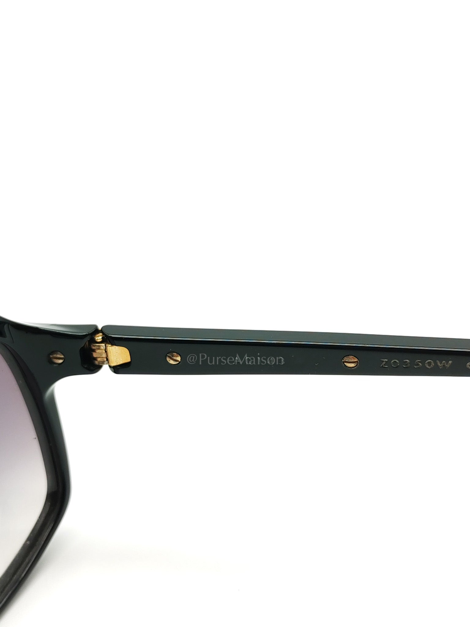 Evidence Millionaire Sunglasses in Sleek Black Acetate Frame & Gold Hardware | Purse Maison Luxury Bags Shop