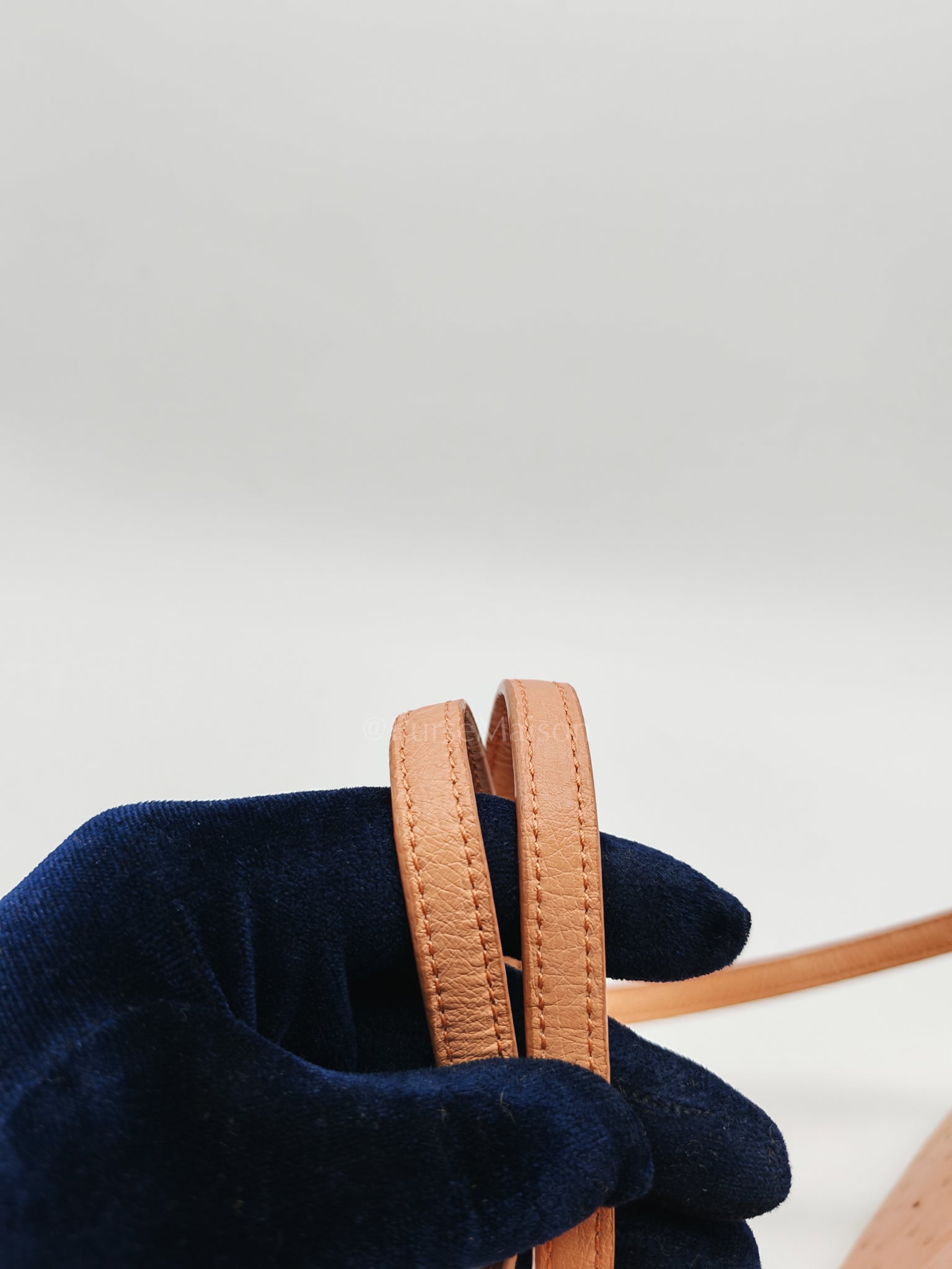 Extra Pocket L27 Pouch in Coral Pink Ostrich Leather & Gold Hardware | Purse Maison Luxury Bags Shop