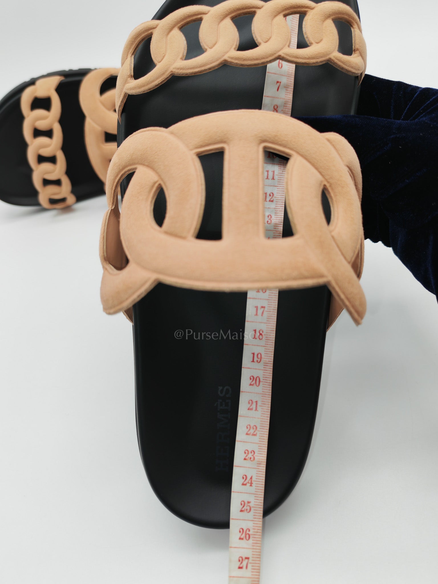 Extra Sandal in Beige Suede Leather Size 38.5 EU (25 cm) | Purse Maison Luxury Bags Shop