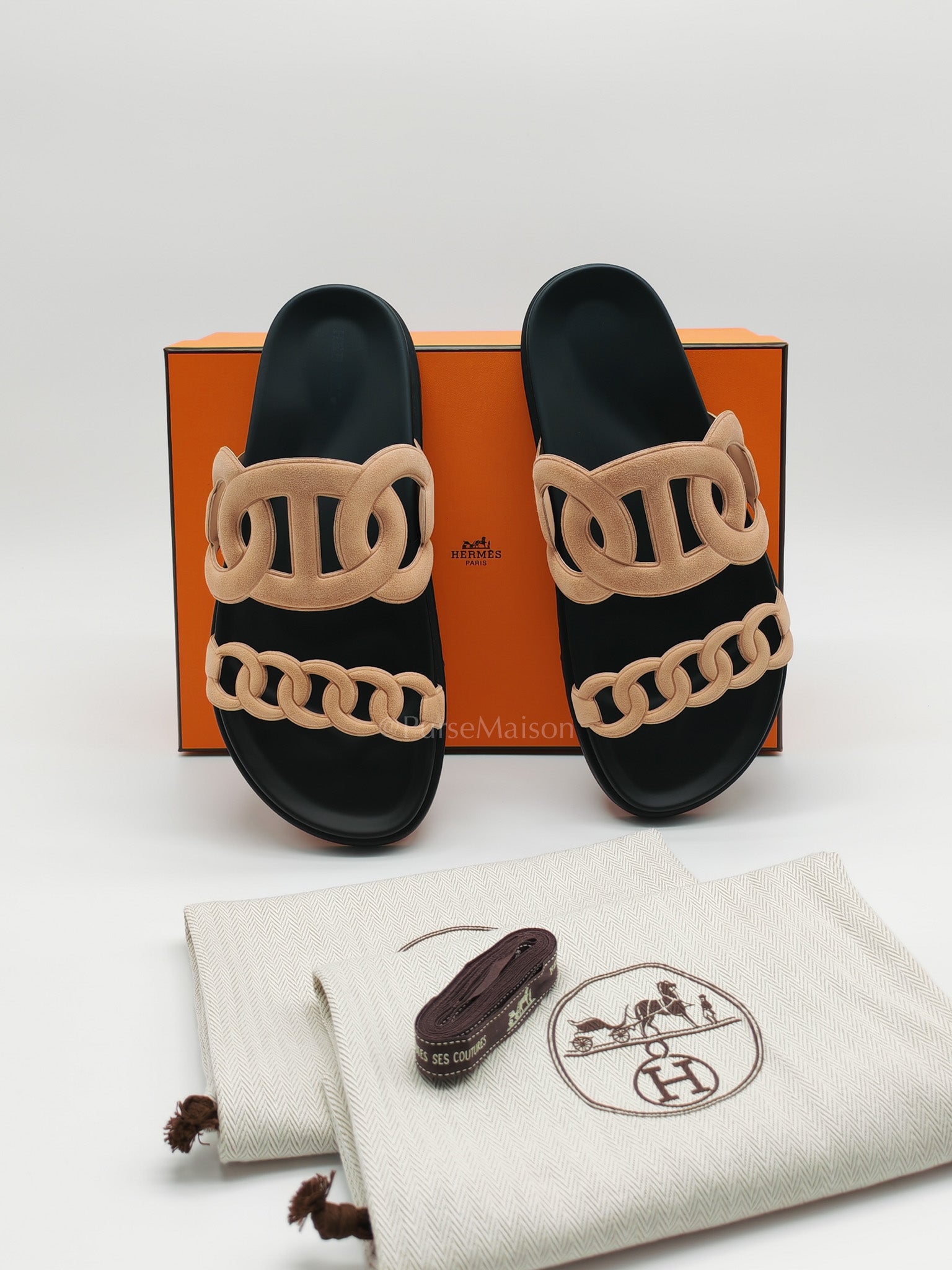 Extra Sandal in Beige Suede Leather Size 38.5 EU (25 cm) | Purse Maison Luxury Bags Shop
