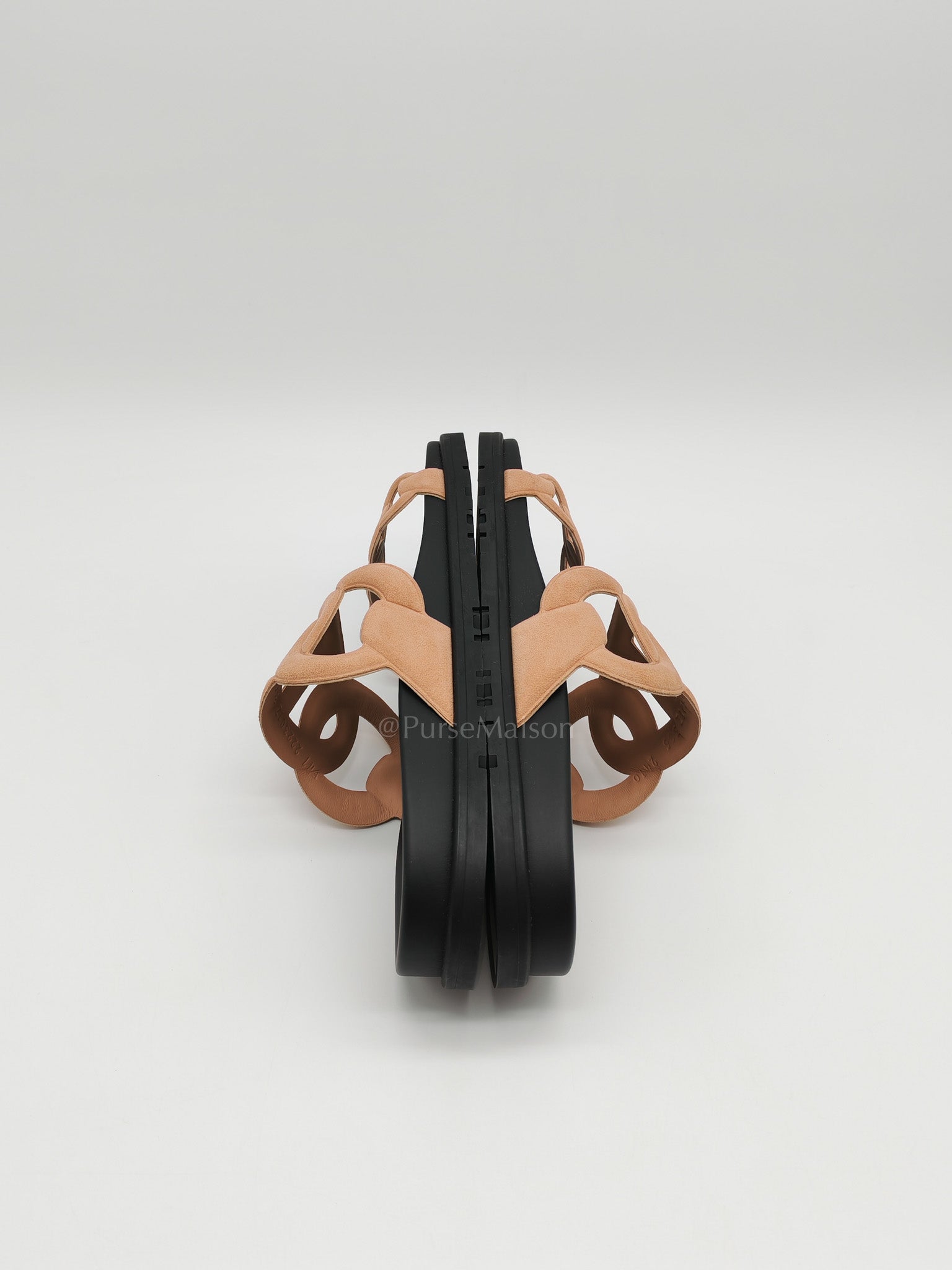 Extra Sandal in Beige Suede Leather Size 38.5 EU (25 cm) | Purse Maison Luxury Bags Shop