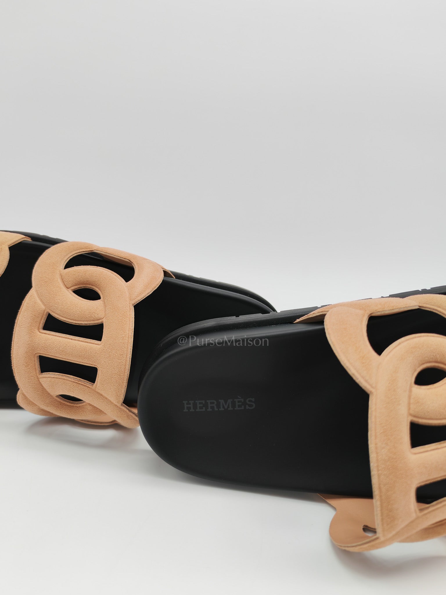 Extra Sandal in Beige Suede Leather Size 38.5 EU (25 cm) | Purse Maison Luxury Bags Shop