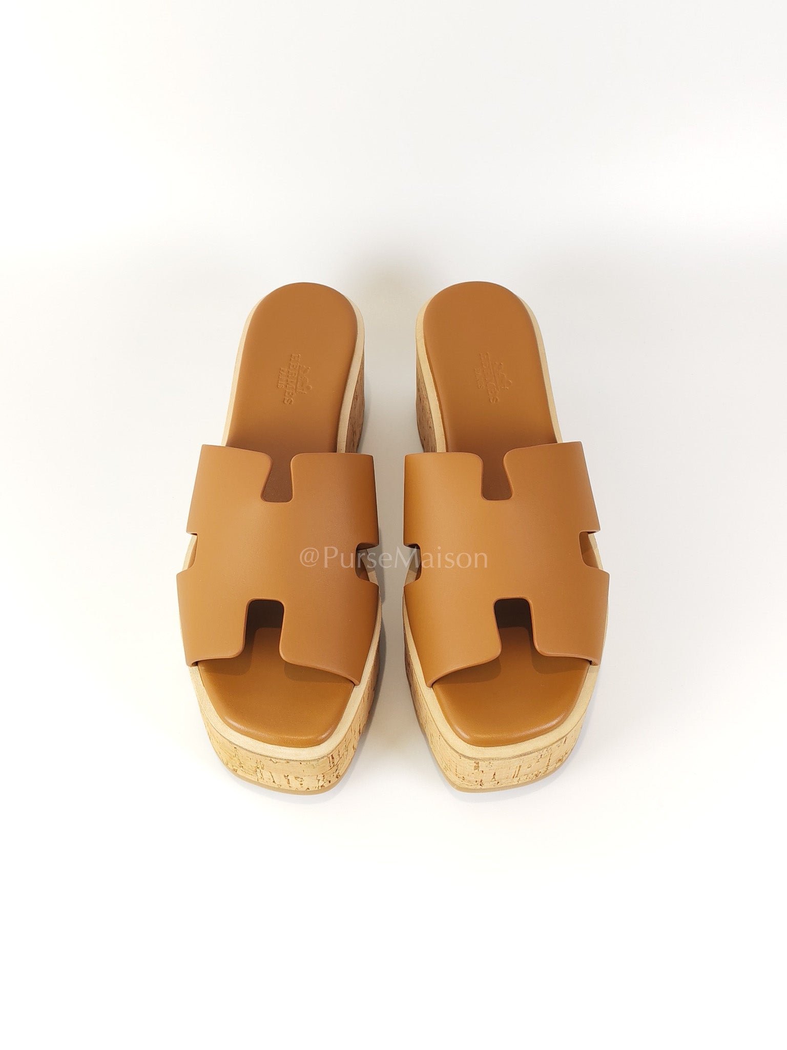 Eze Sandals Gold in Swift Leather Size 37 (24 cm) | Purse Maison Luxury Bags Shop