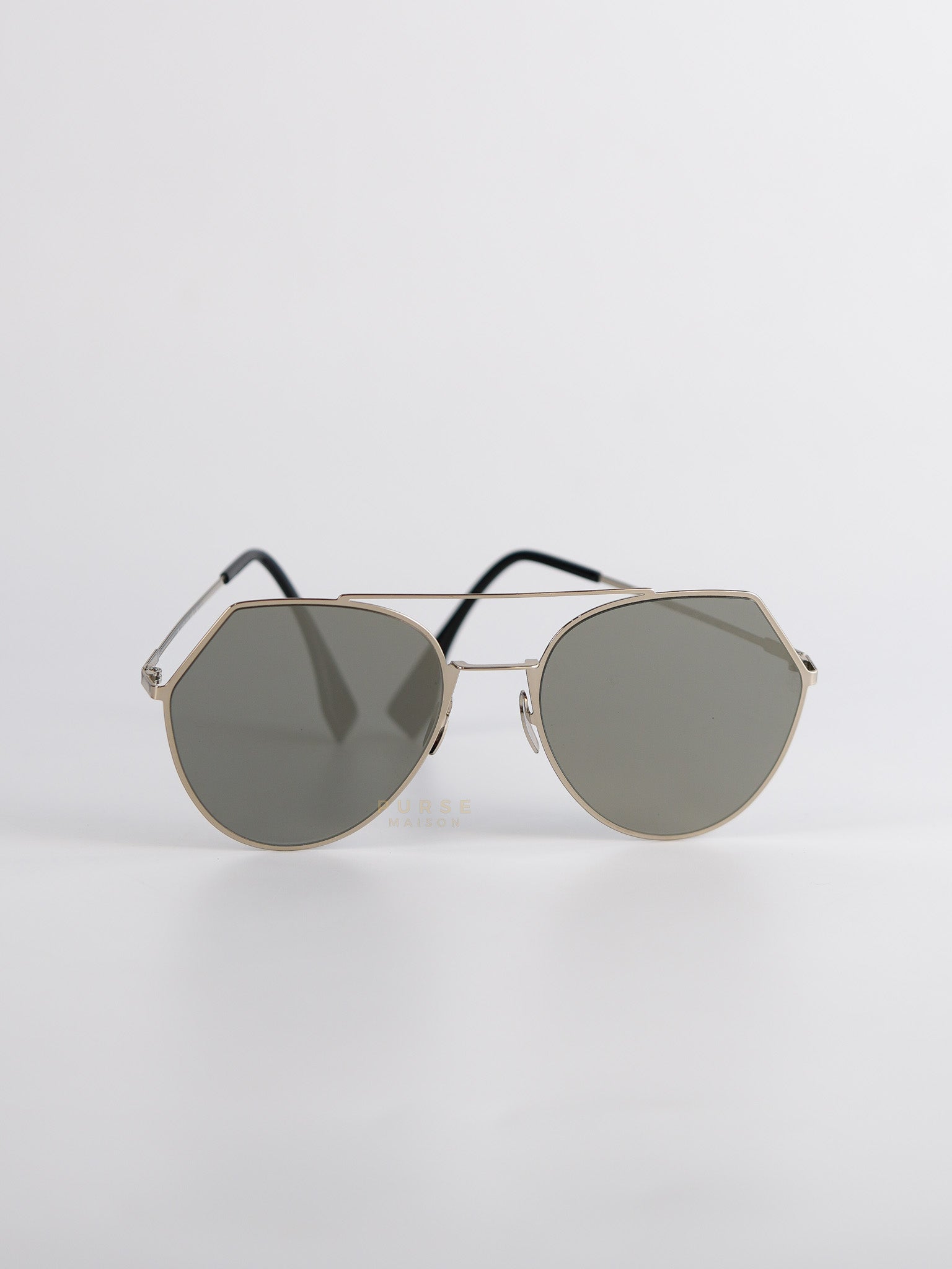F Eyeline Sky Metal Grey Sunglass | Purse Maison Luxury Bags Shop