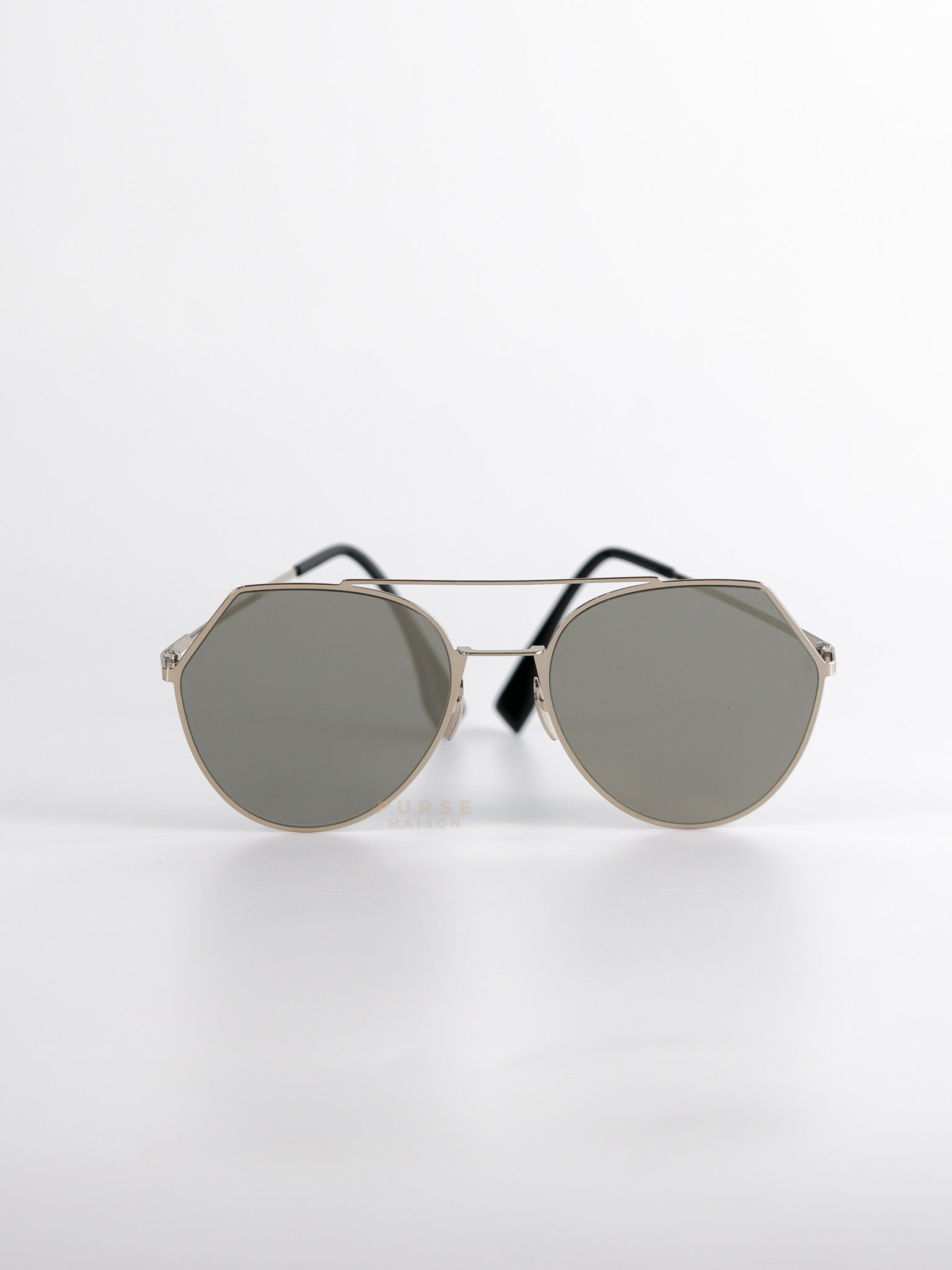 F Eyeline Sky Metal Grey Sunglass | Purse Maison Luxury Bags Shop