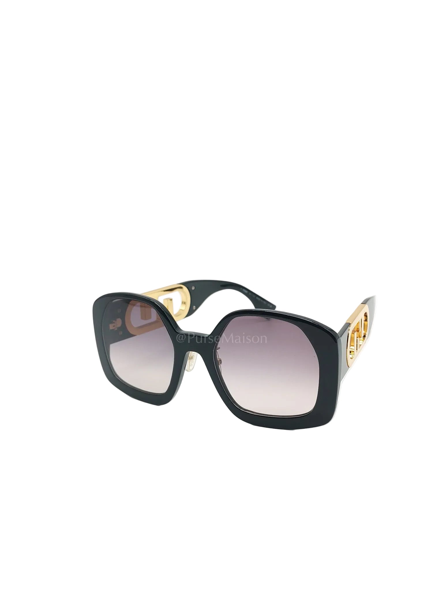 O'Lock FE40048F Sunglasses in Shiny Black/Gold Acetate