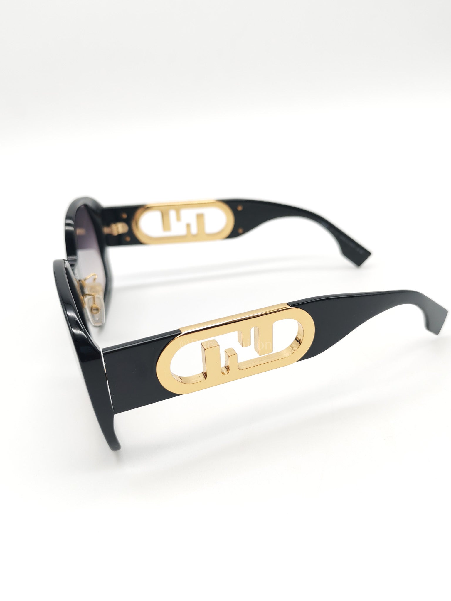 O'Lock FE40048F Sunglasses in Shiny Black/Gold Acetate