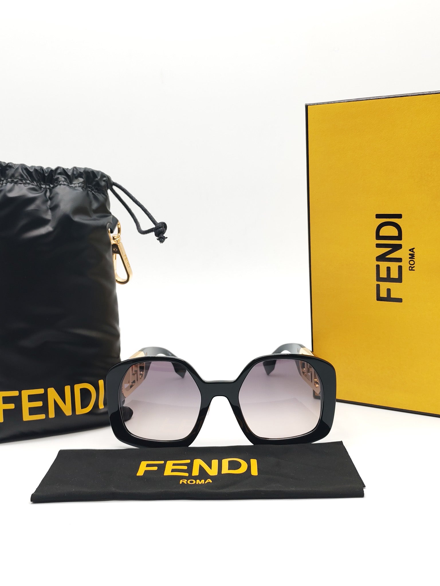O'Lock FE40048F Sunglasses in Shiny Black/Gold Acetate
