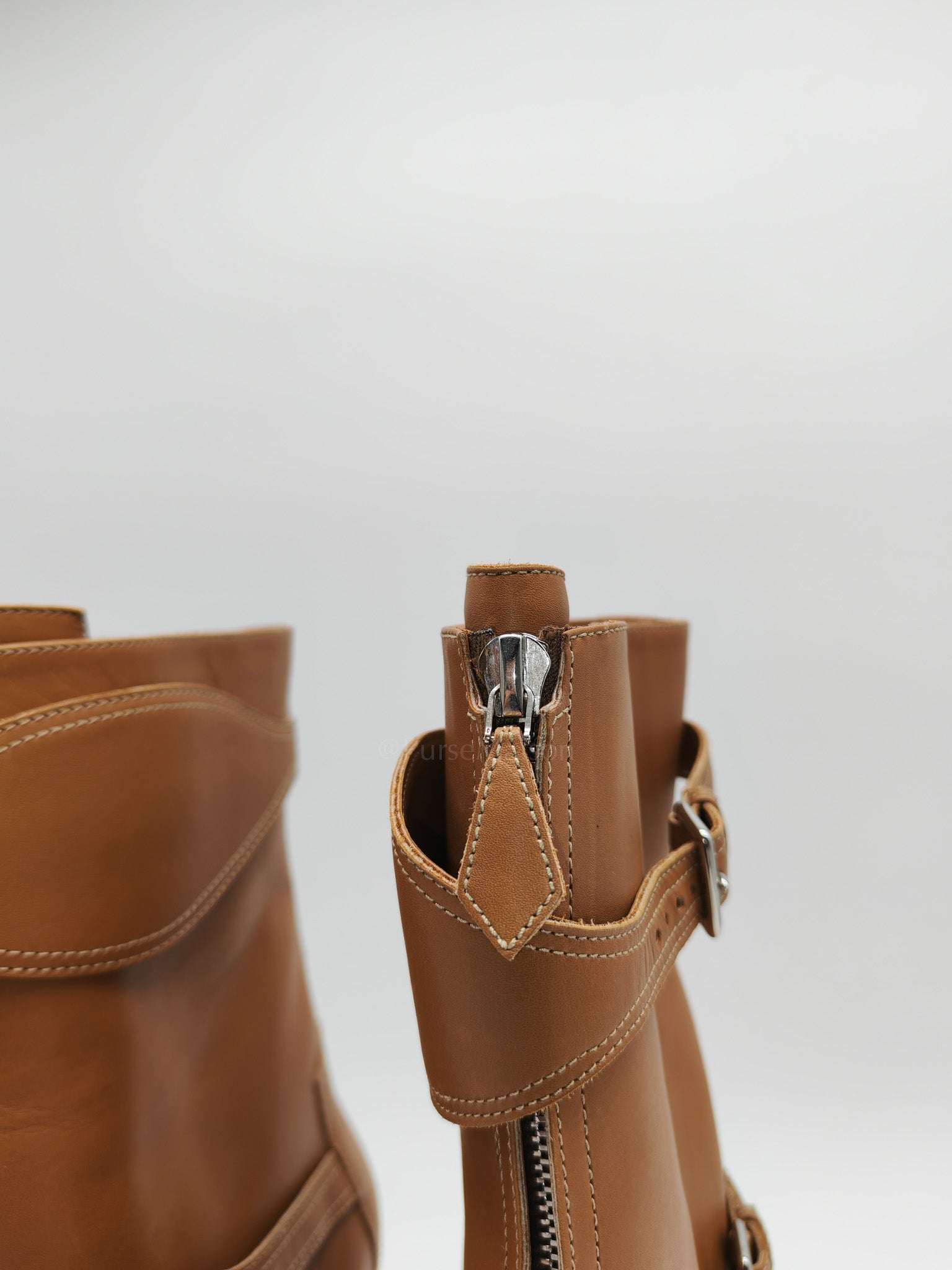 Feeling Veau Bottine Boots in Tabac Camel Size 38 (24cm) | Purse Maison Luxury Bags Shop