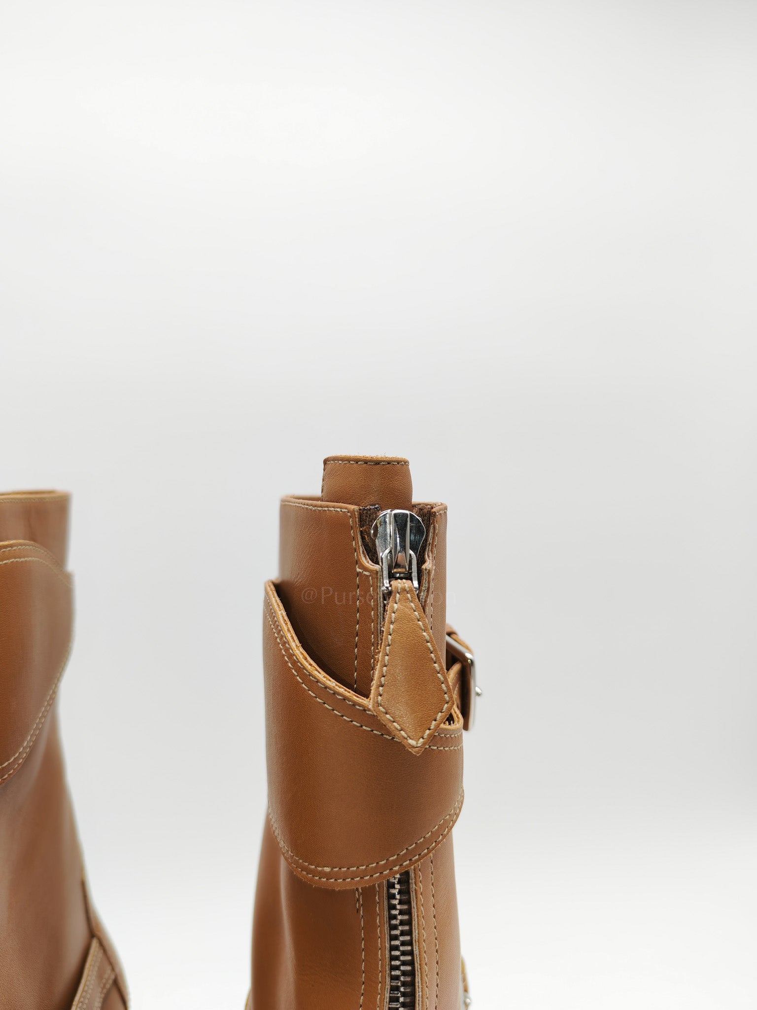 Feeling Veau Bottine Boots in Tabac Camel Size 38 (24cm) | Purse Maison Luxury Bags Shop