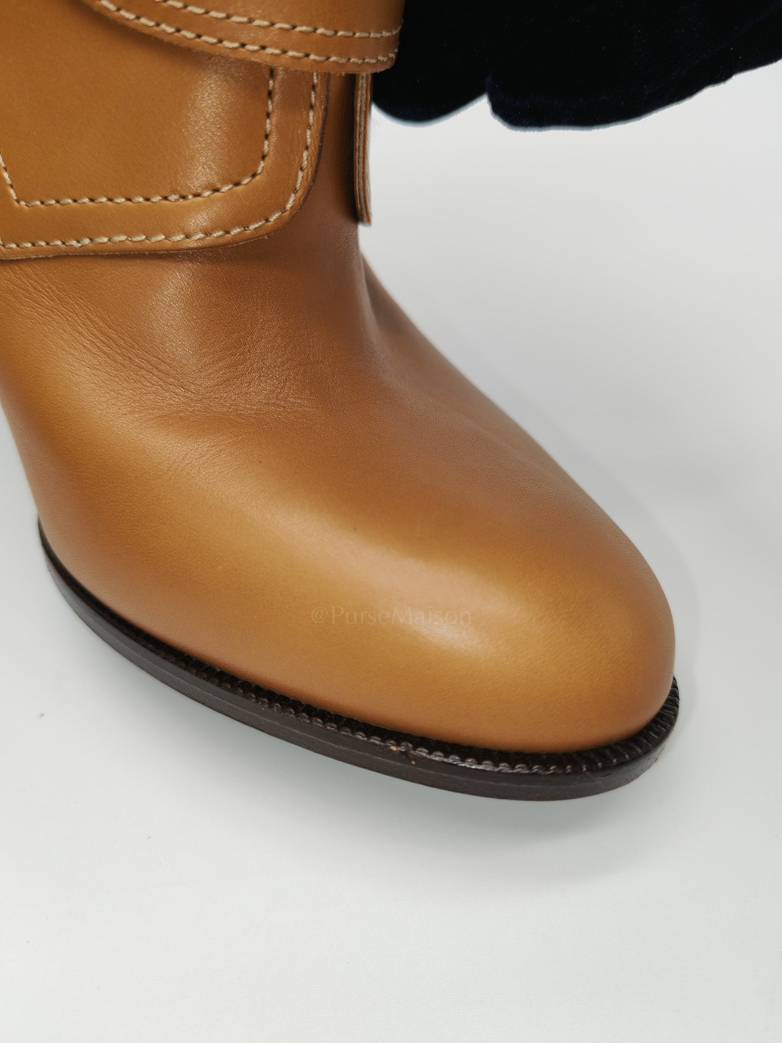 Feeling Veau Bottine Boots in Tabac Camel Size 38 (24cm) | Purse Maison Luxury Bags Shop