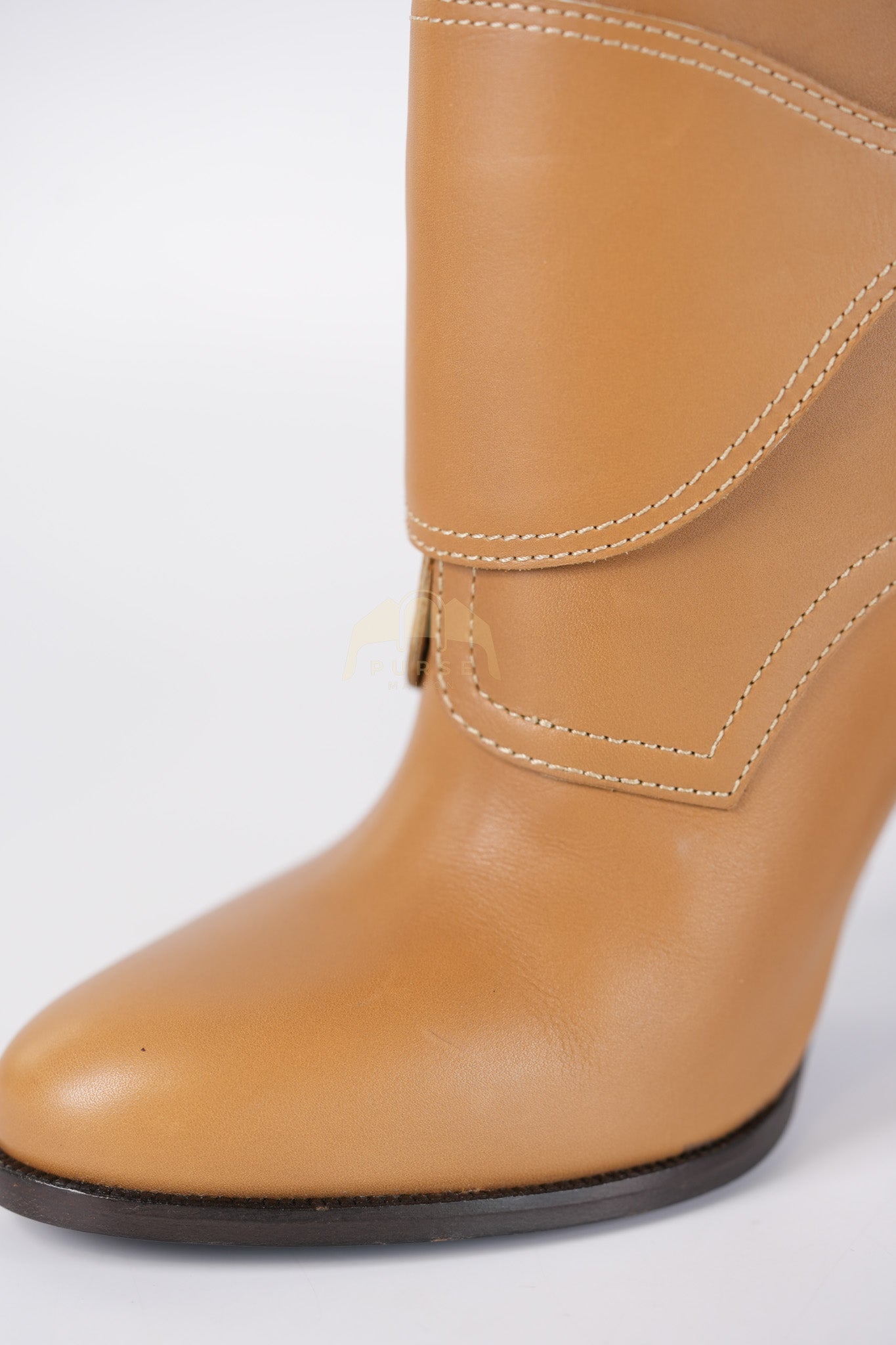 Feeling Veau Bottine Boots in Tabac Camel Size 38 (24cm) | Purse Maison Luxury Bags Shop