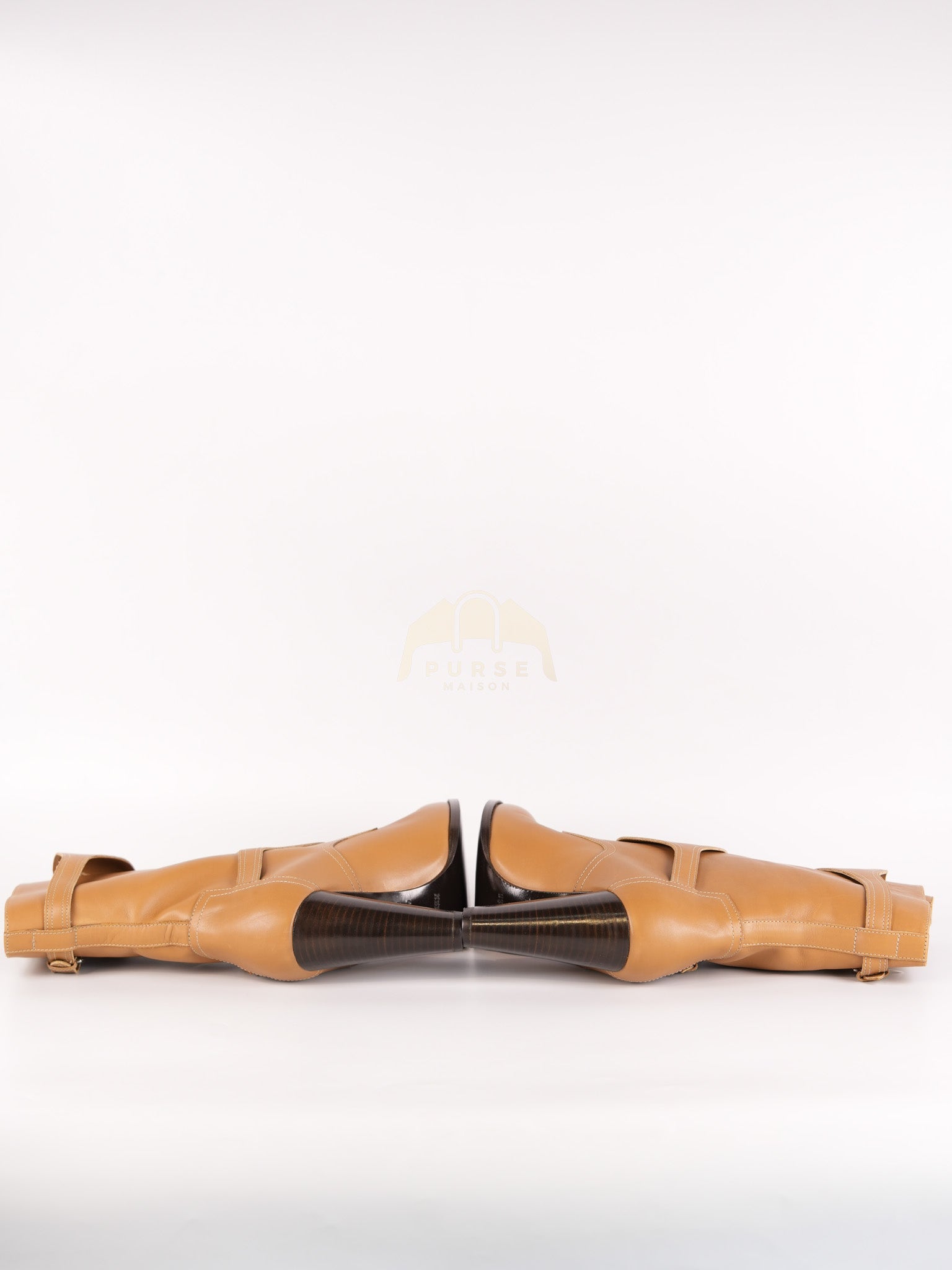 Feeling Veau Bottine Boots in Tabac Camel Size 38 (24cm) | Purse Maison Luxury Bags Shop